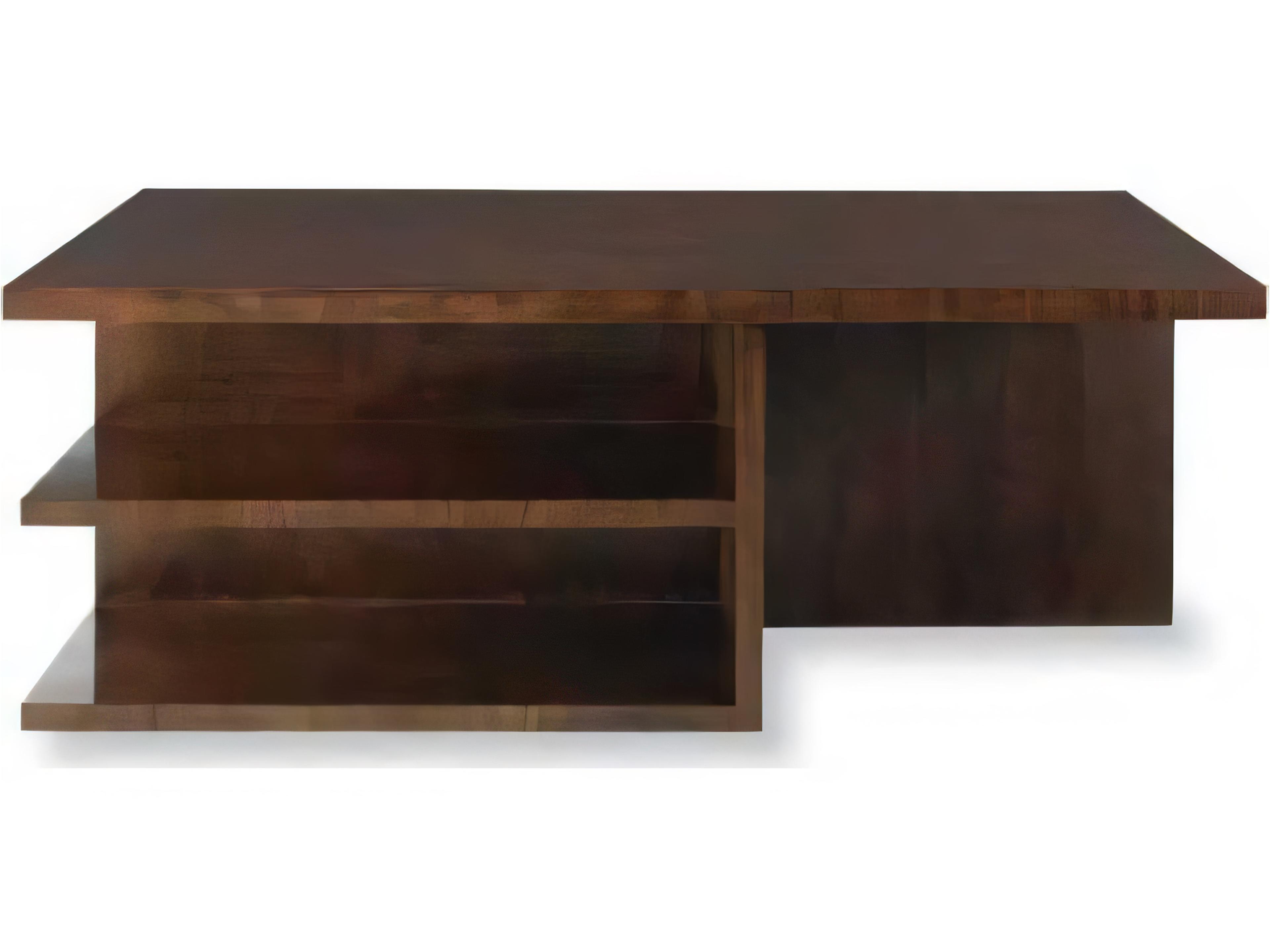 Skyloft Rectangular Wood Walnut Coffee Table