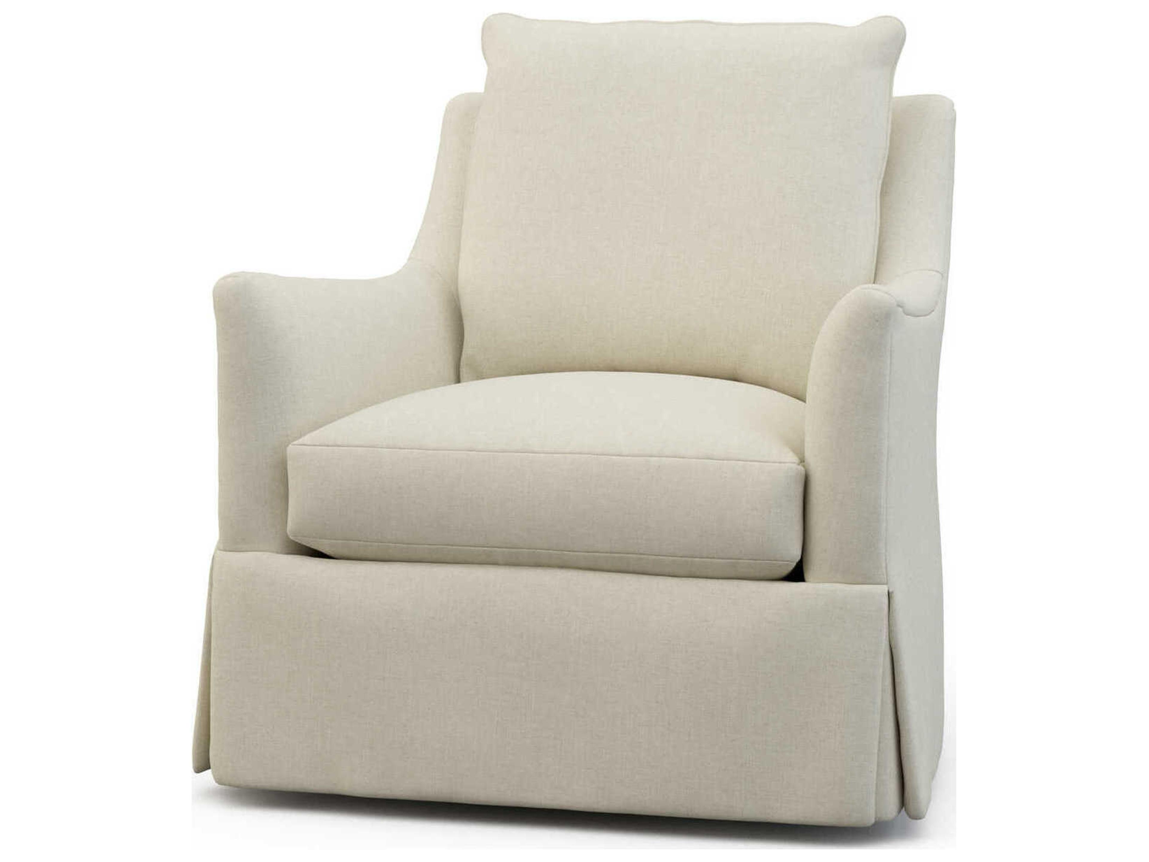 Hickory White Custom Elements Upholstery Lottie Swivel Accent Chair