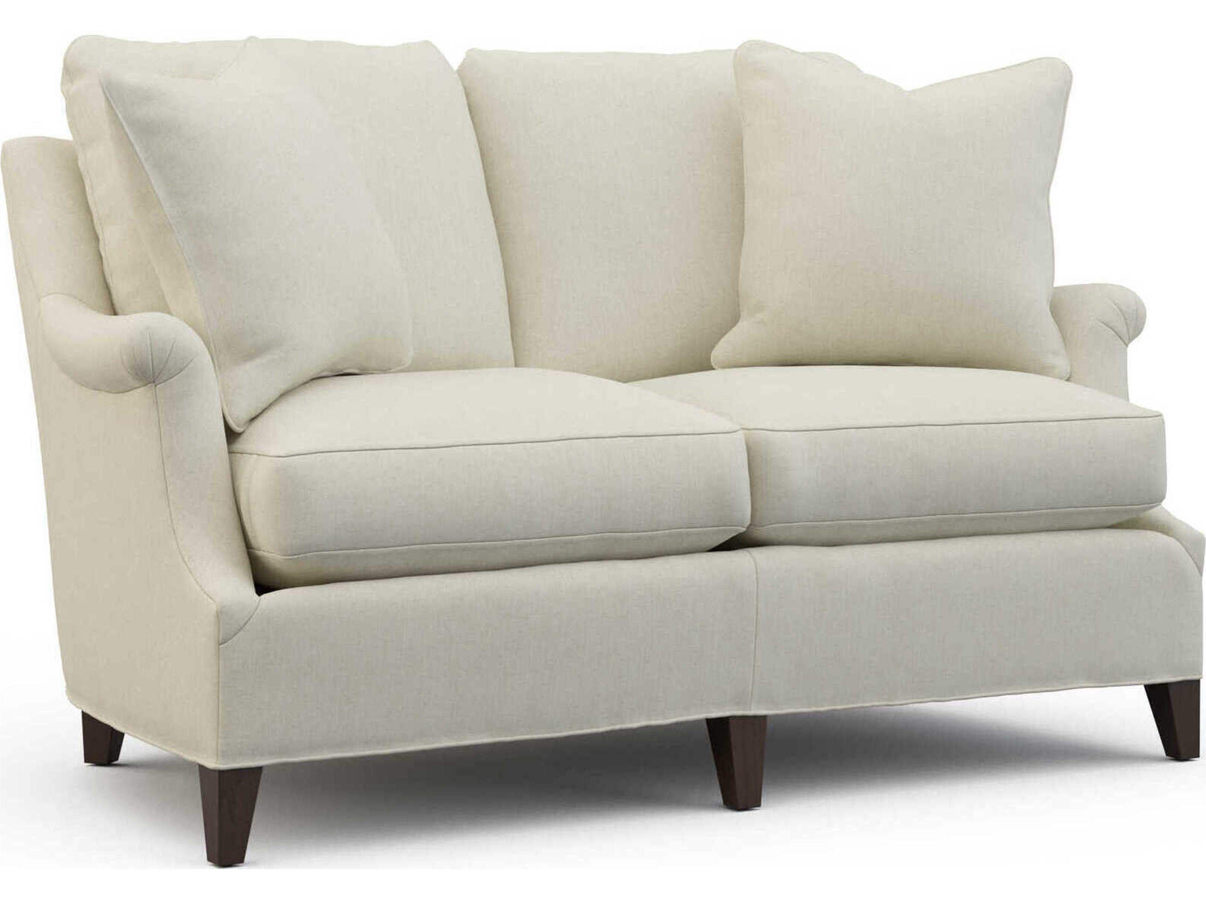 Betsy Ebony Cream Upholstered Loveseat