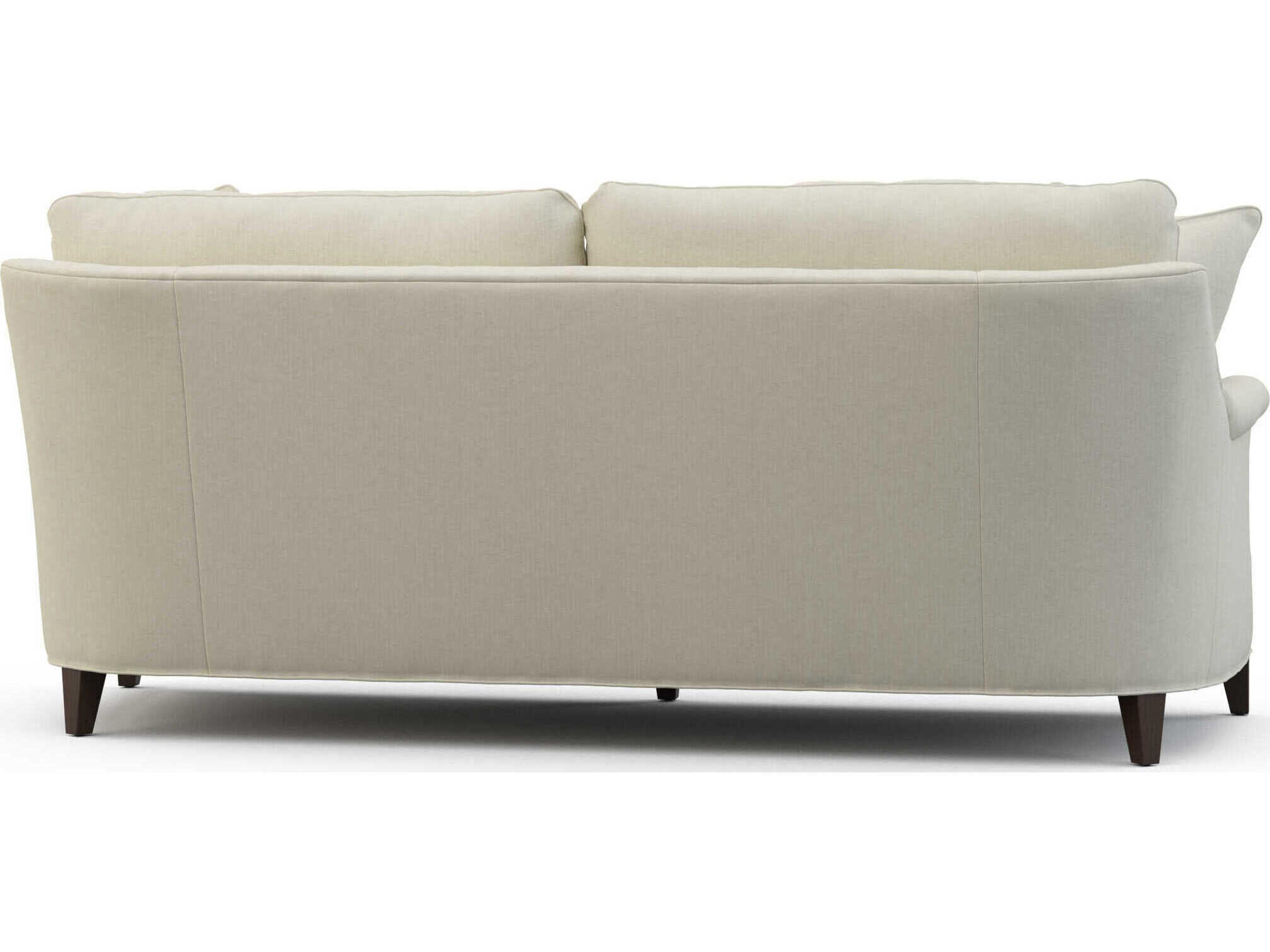 Hickory White Betsy Ebony Cream Upholstered Sofa