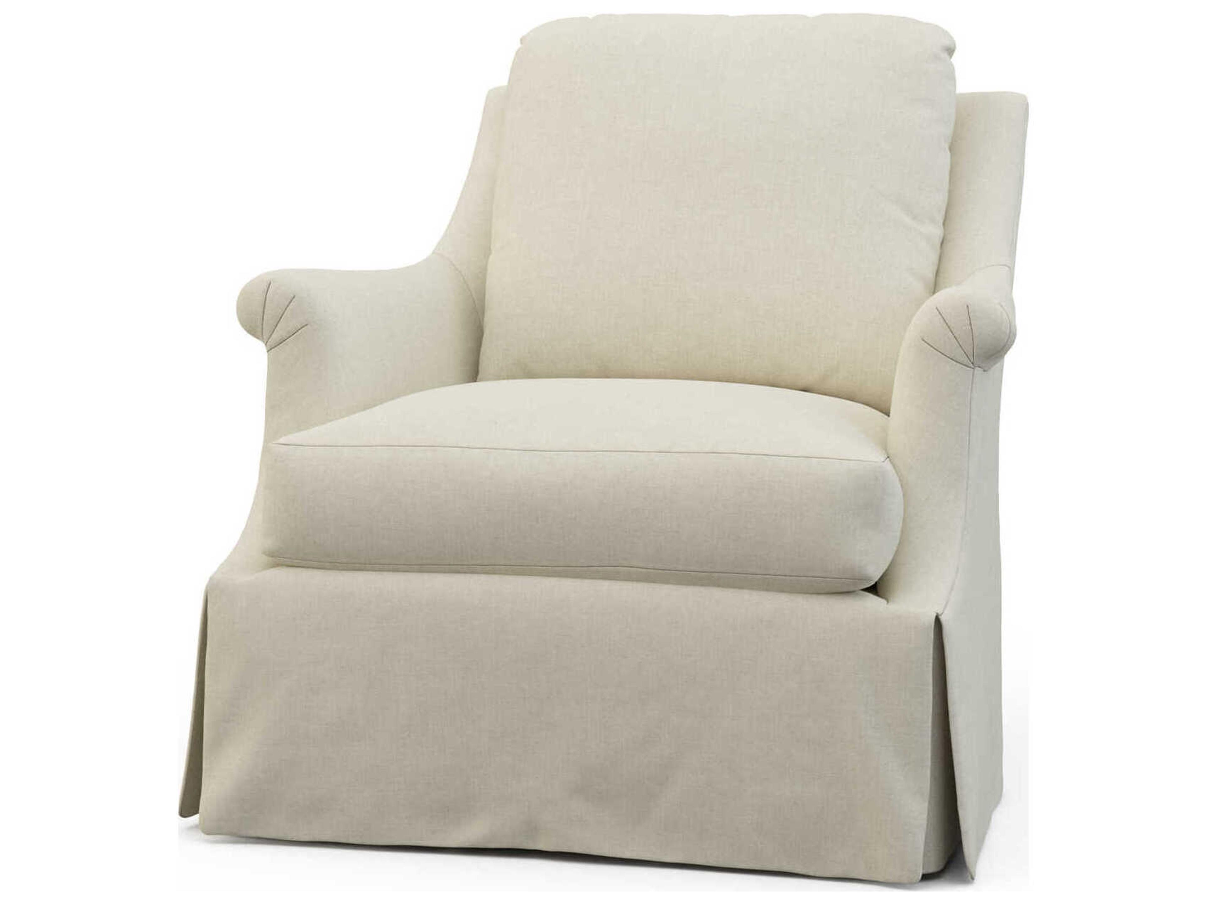 Hickory White Betsy Fabric Skirted Accent Chair