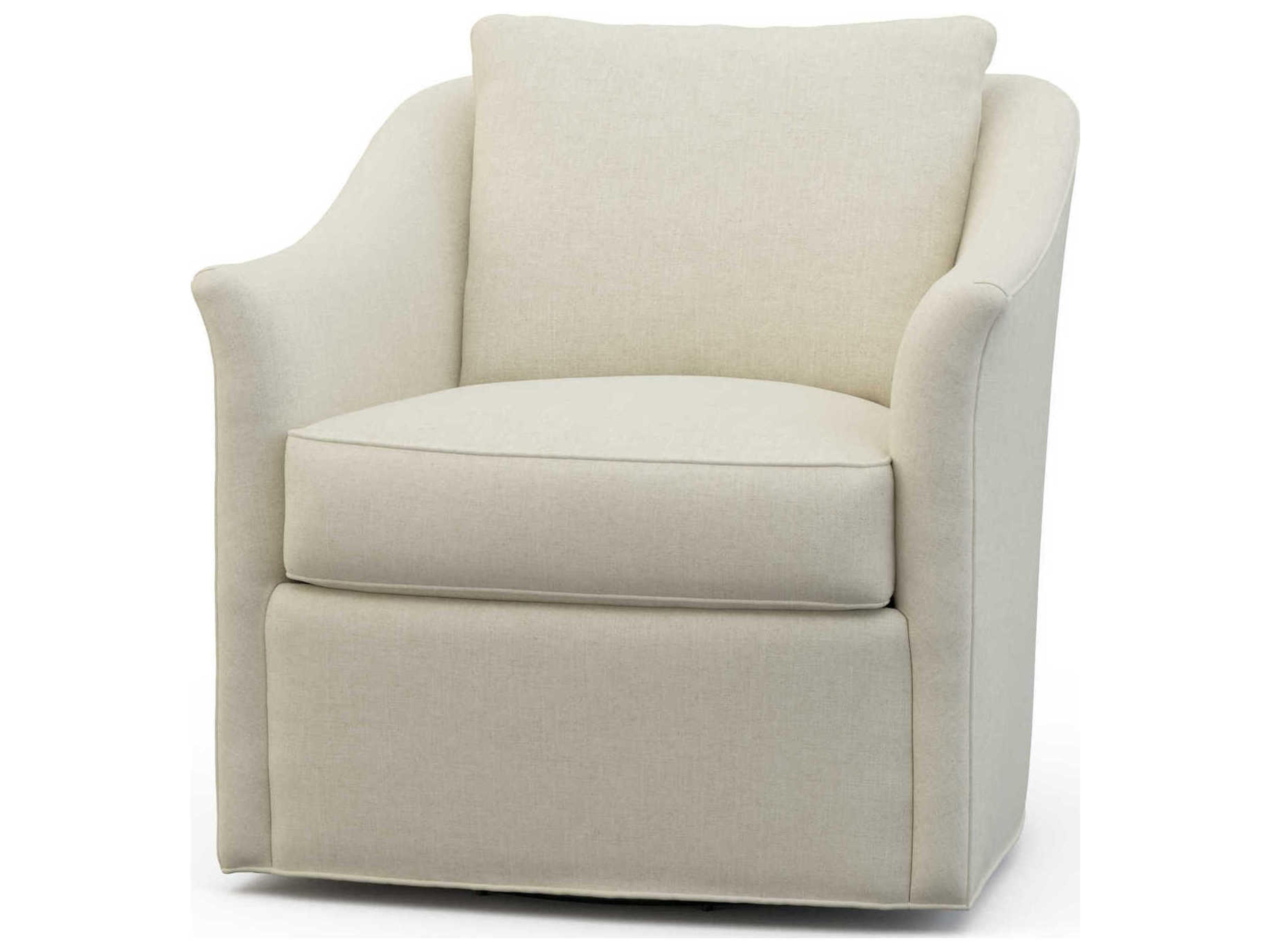 Hickory White Custom Elements Upholstery Reynolda Swivel Accent Chair