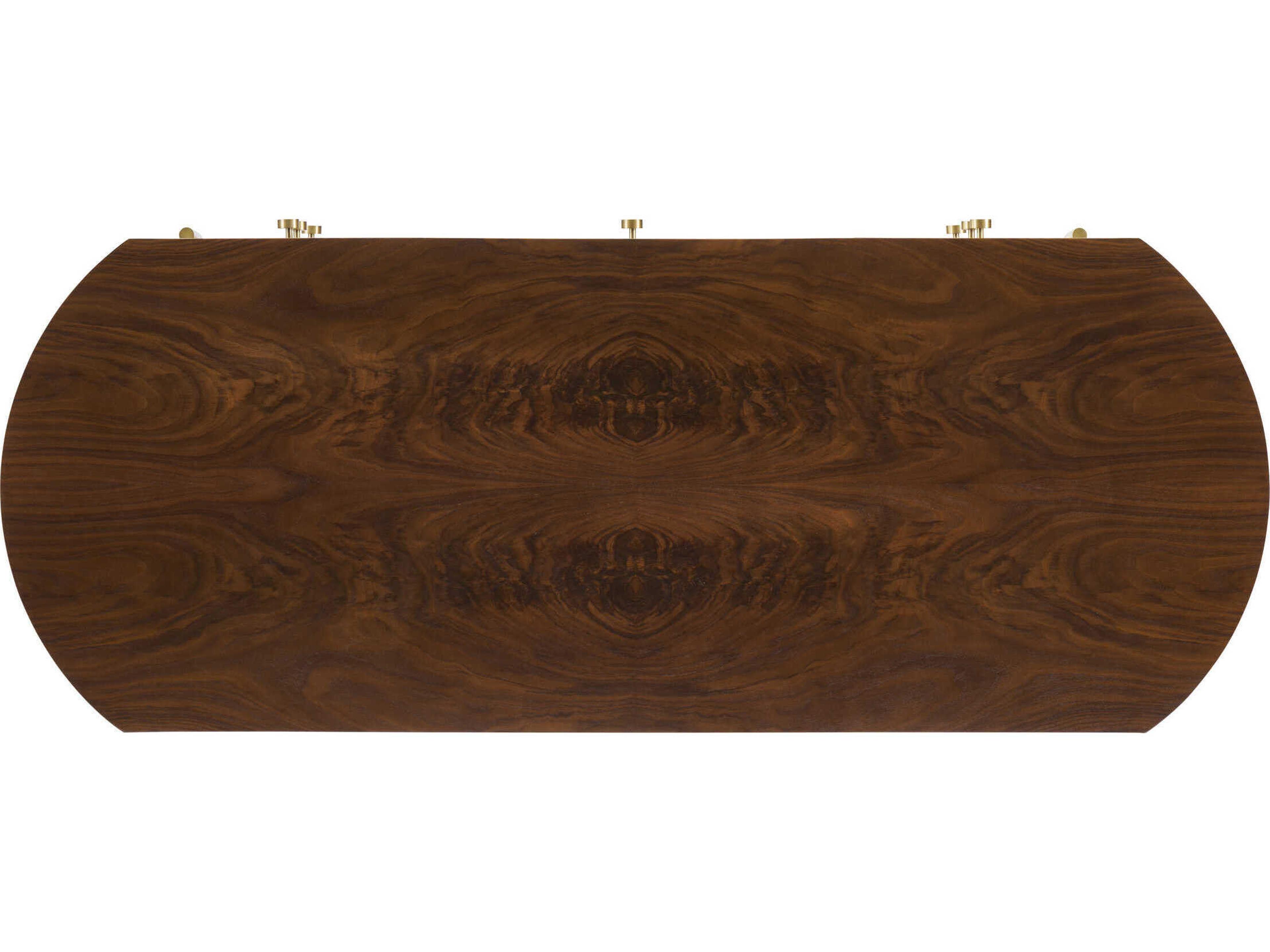 Hickory White Brown Walnut Wood Benson Executive Desk