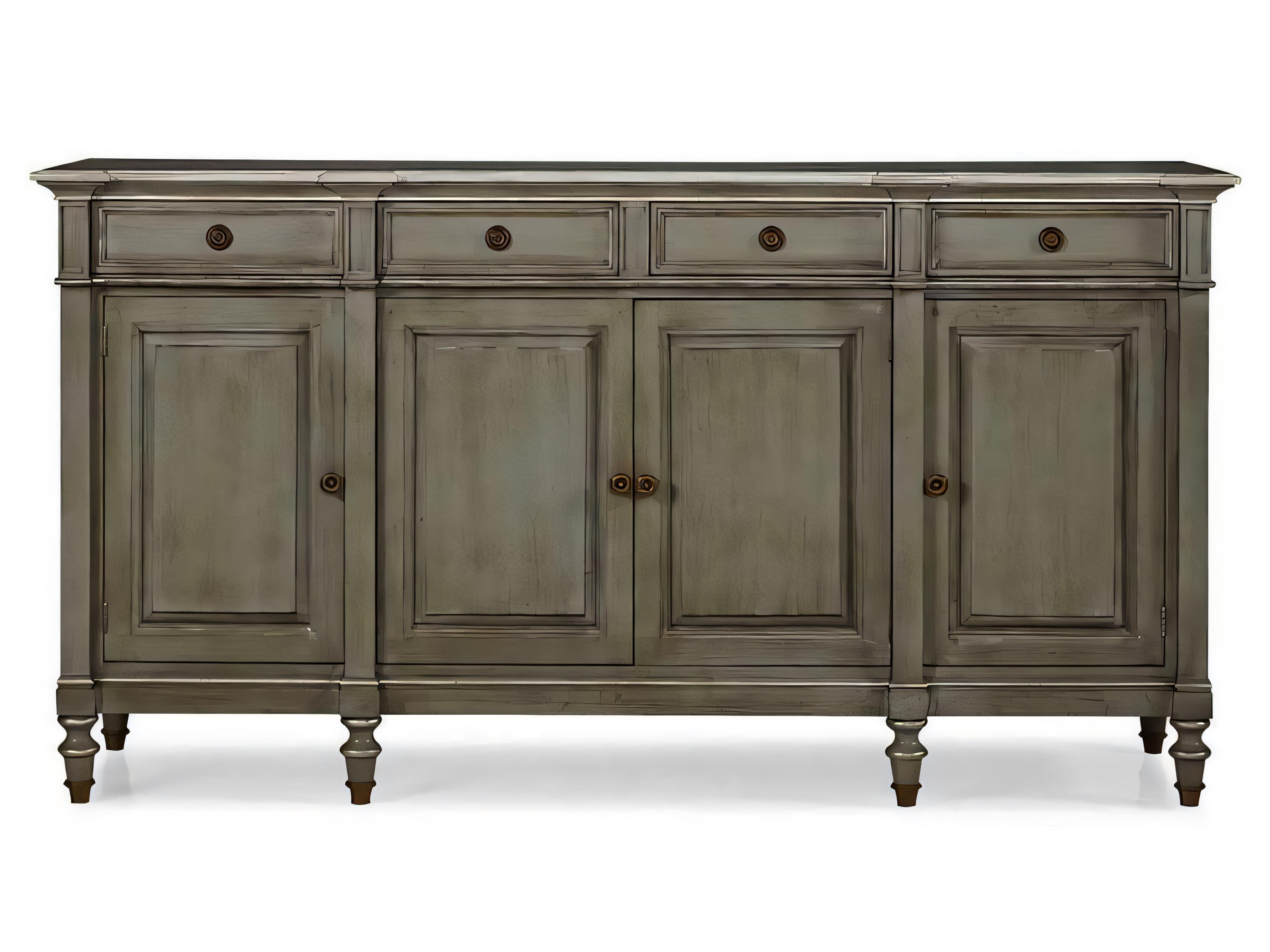 Hickory White Continental Classics 80" Cherry Wood Sideboard
