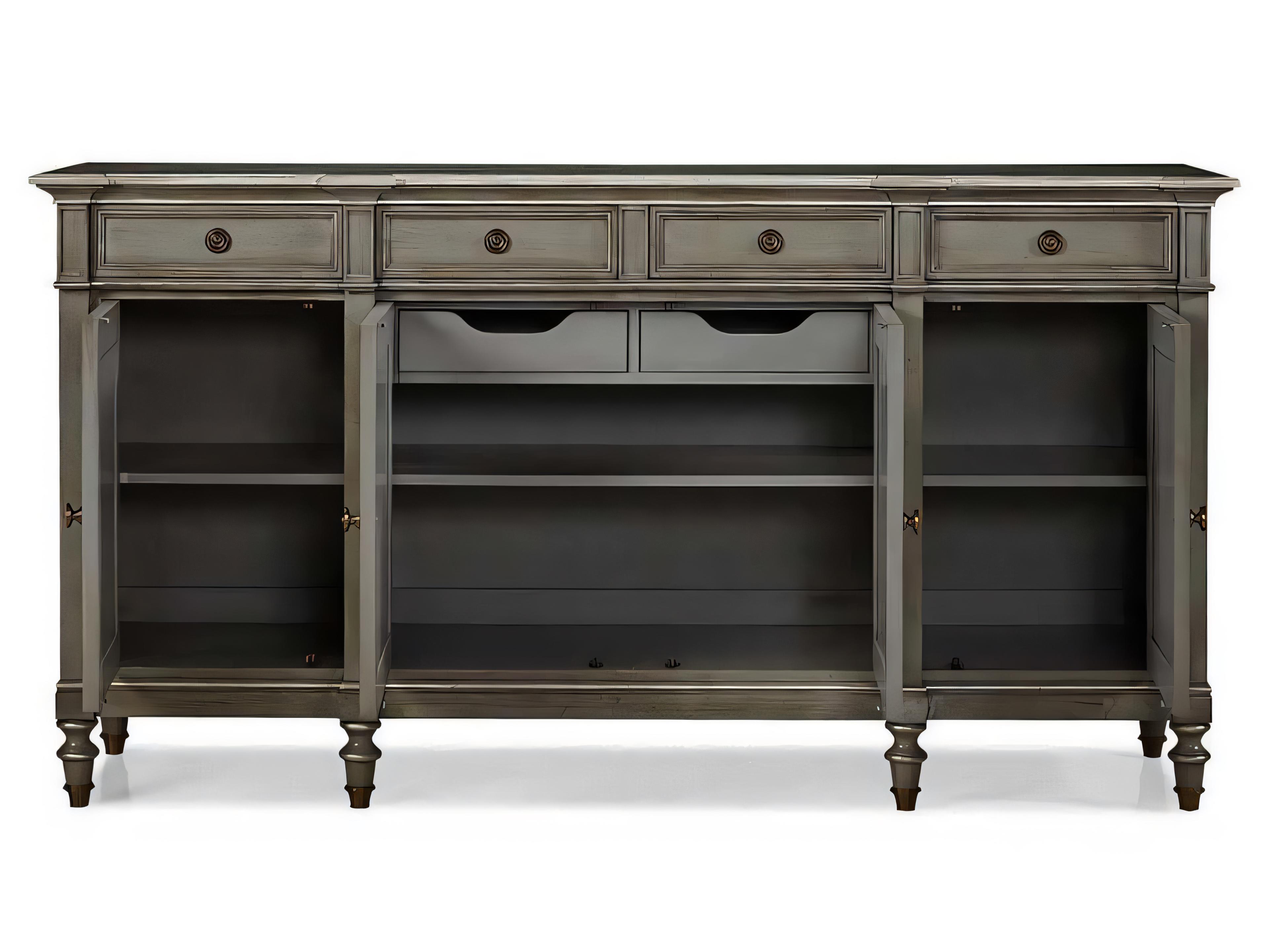 Hickory White Continental Classics 80" Cherry Wood Sideboard