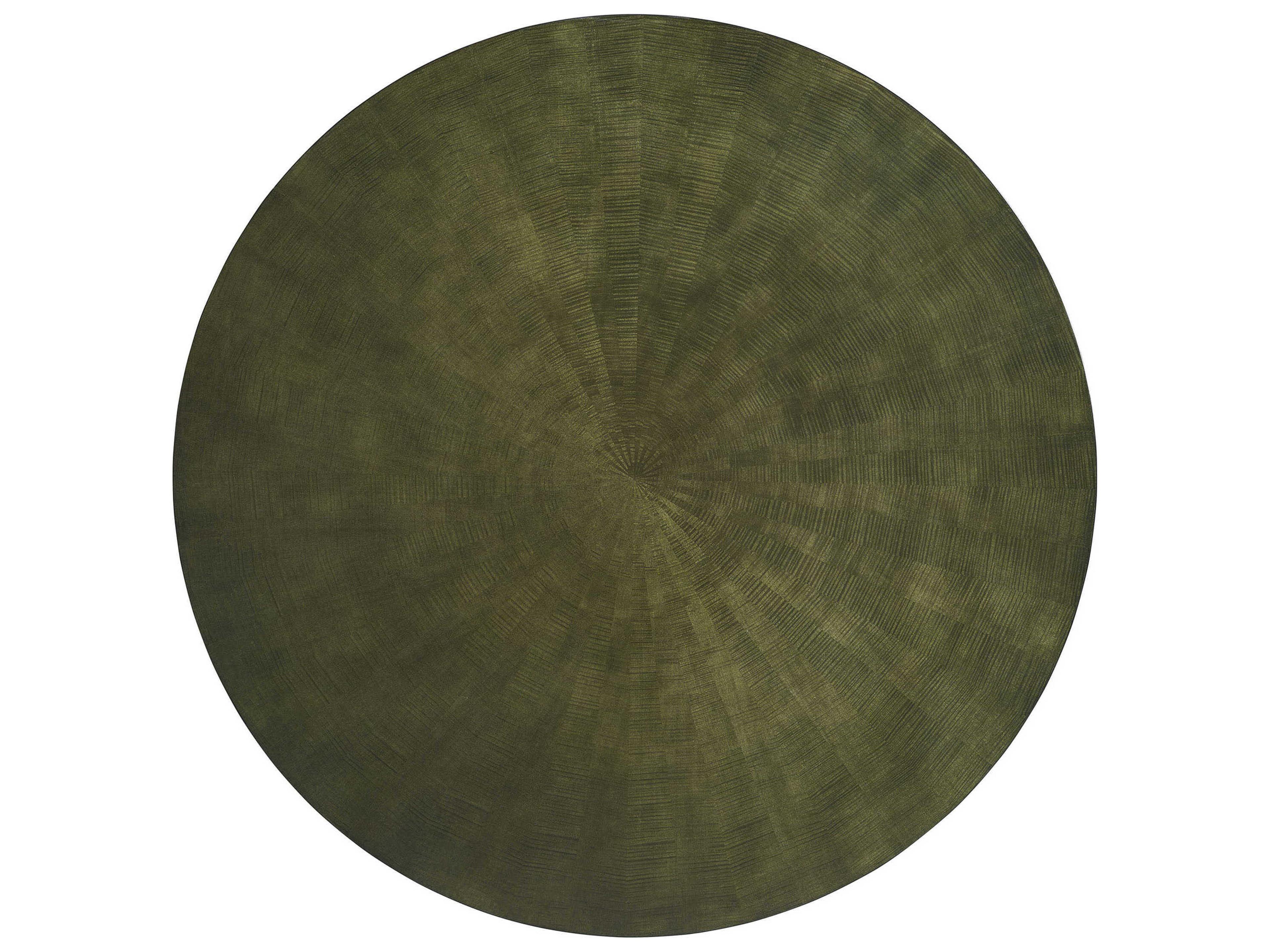 Hickory White Round Wood Raven Wings Coffee Table