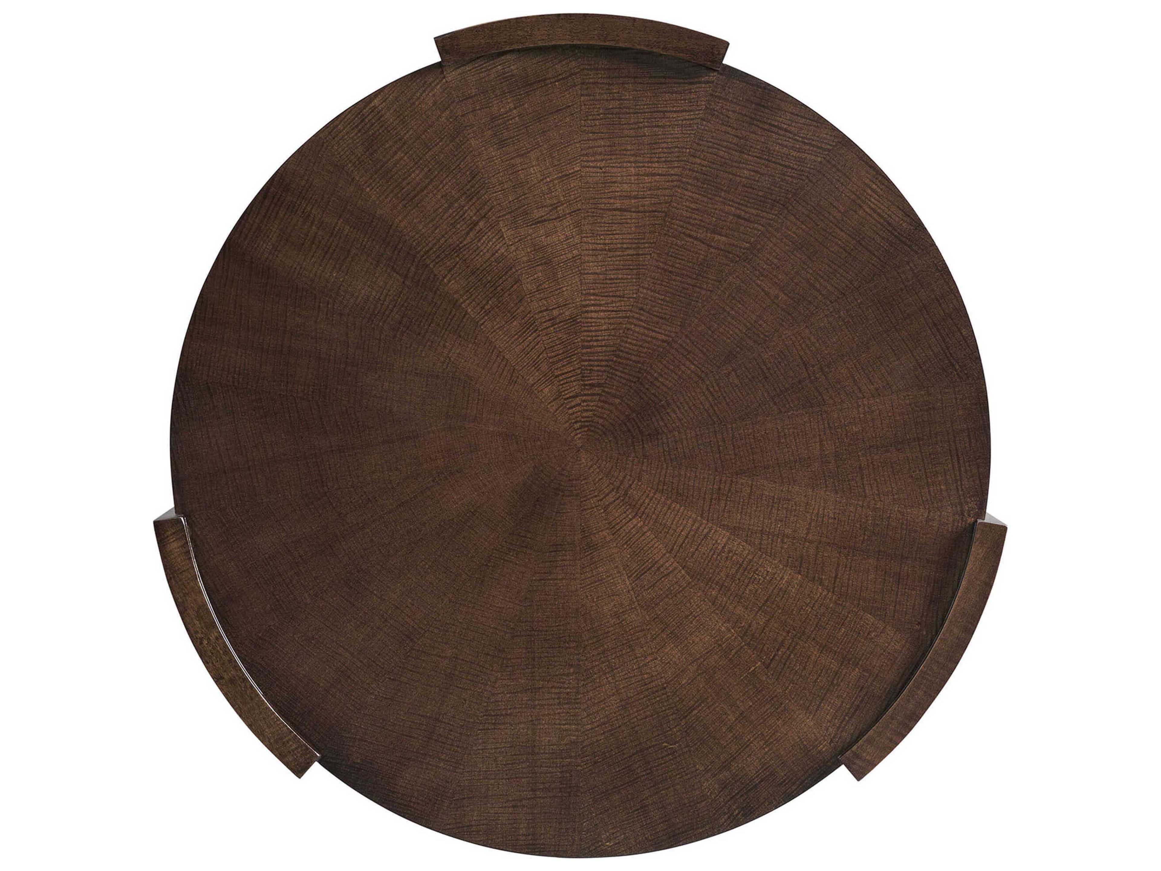 Hickory White Round Wood End Table