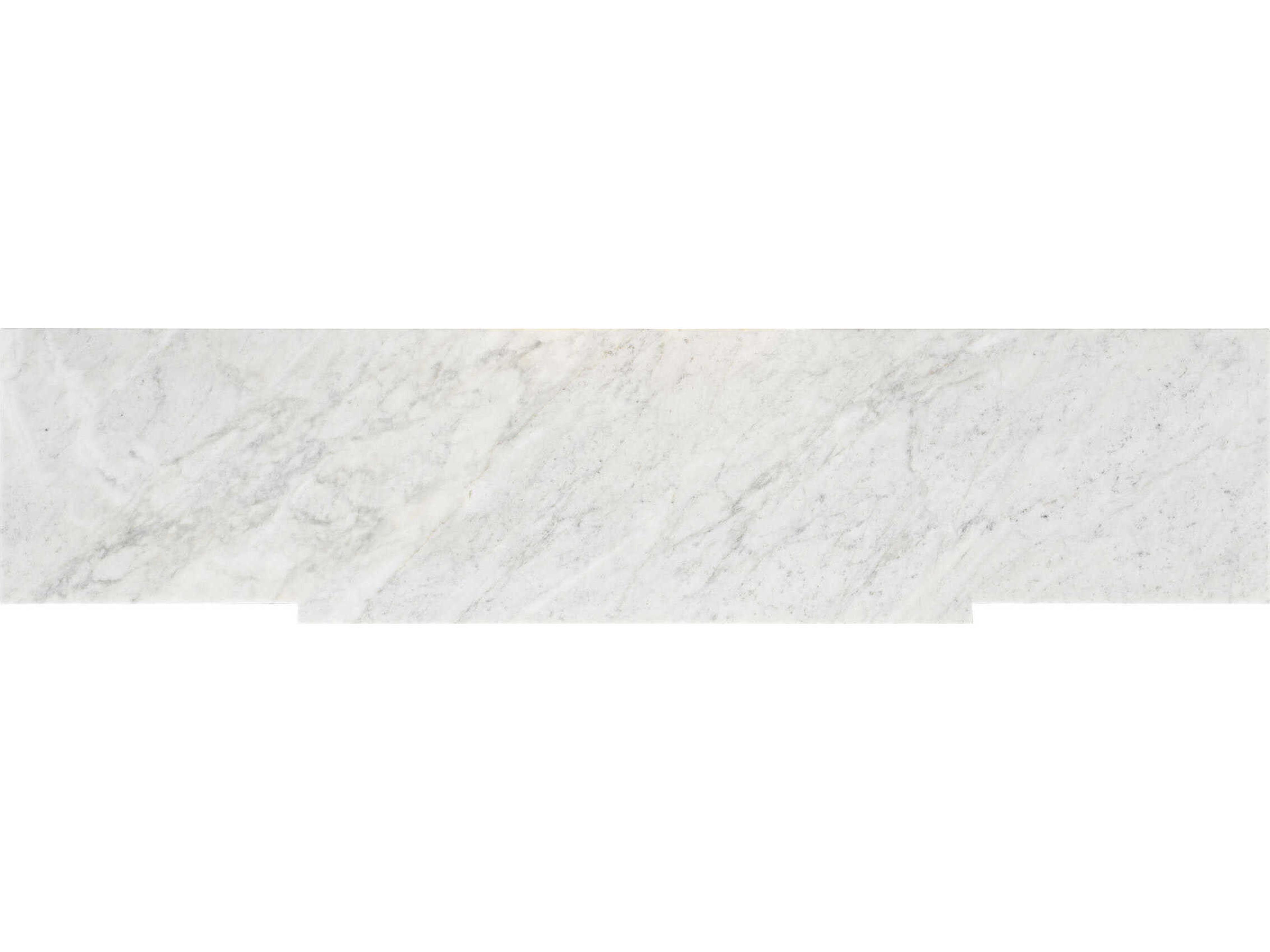 Hickory White Rectangular Stone Martino Console Table