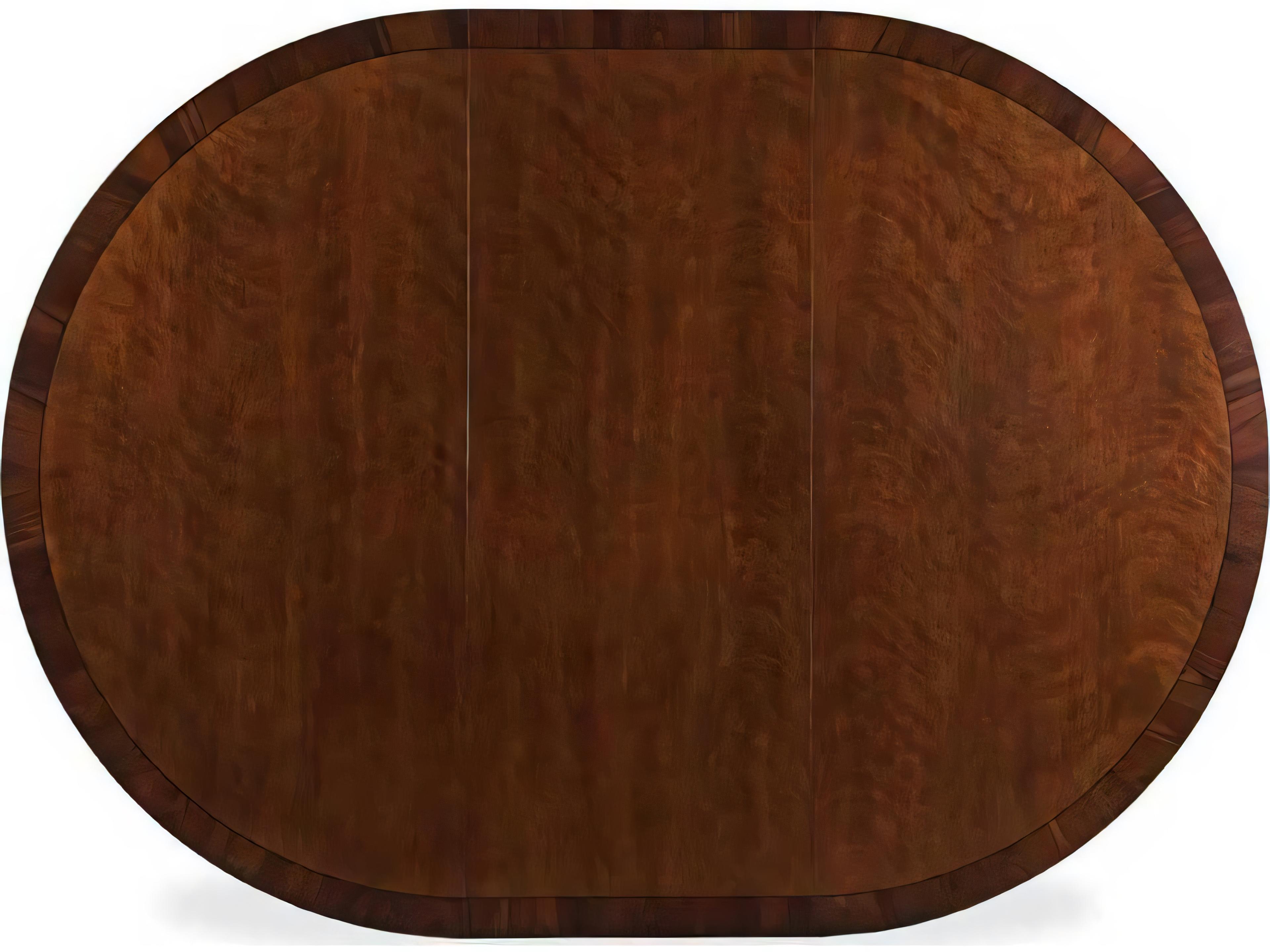 Hickory White Innovation Oval Wood Modern Walnut Dining Table