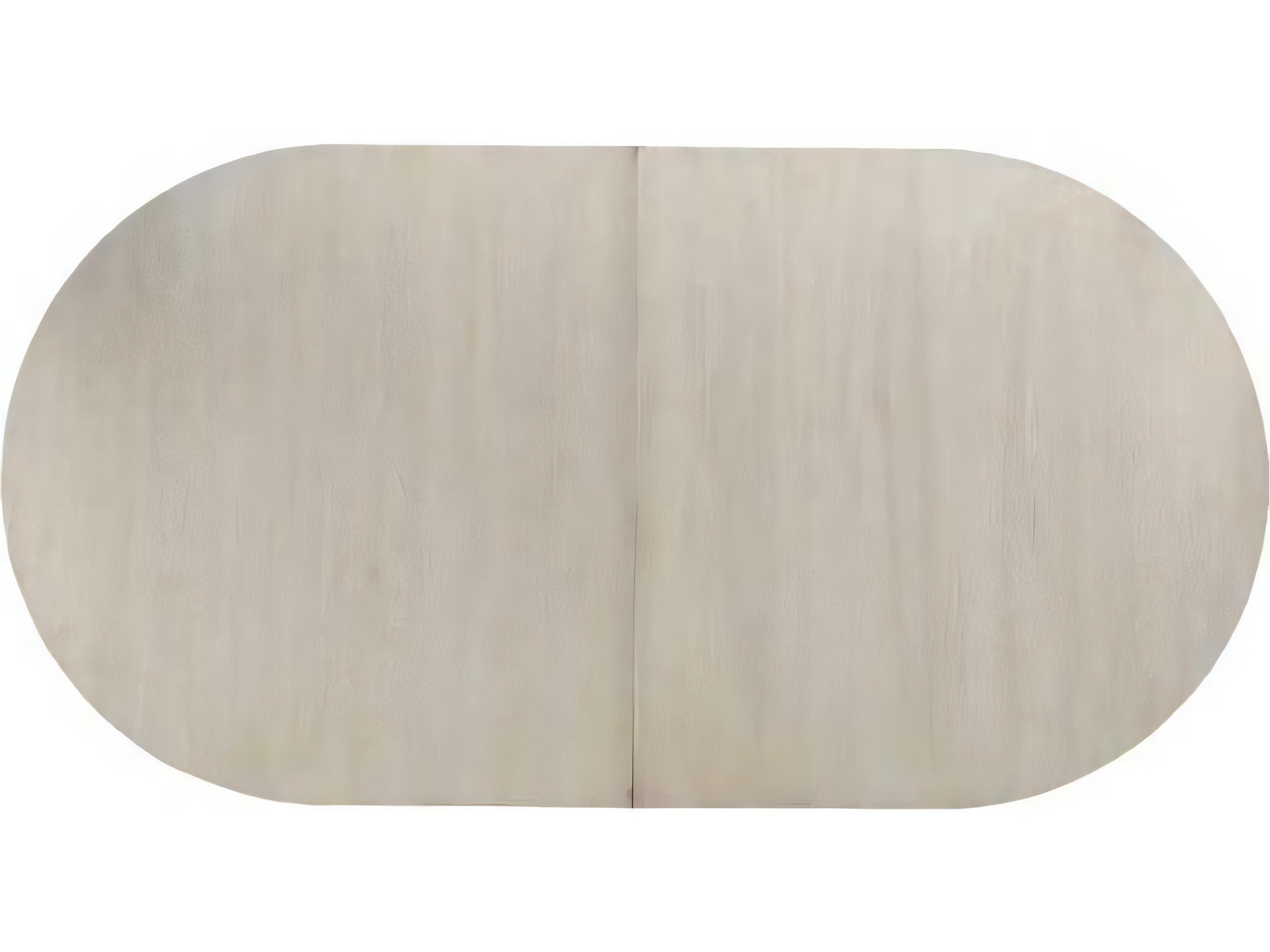 Hickory White Journey The World Oval Wood Sandstone Dining Table