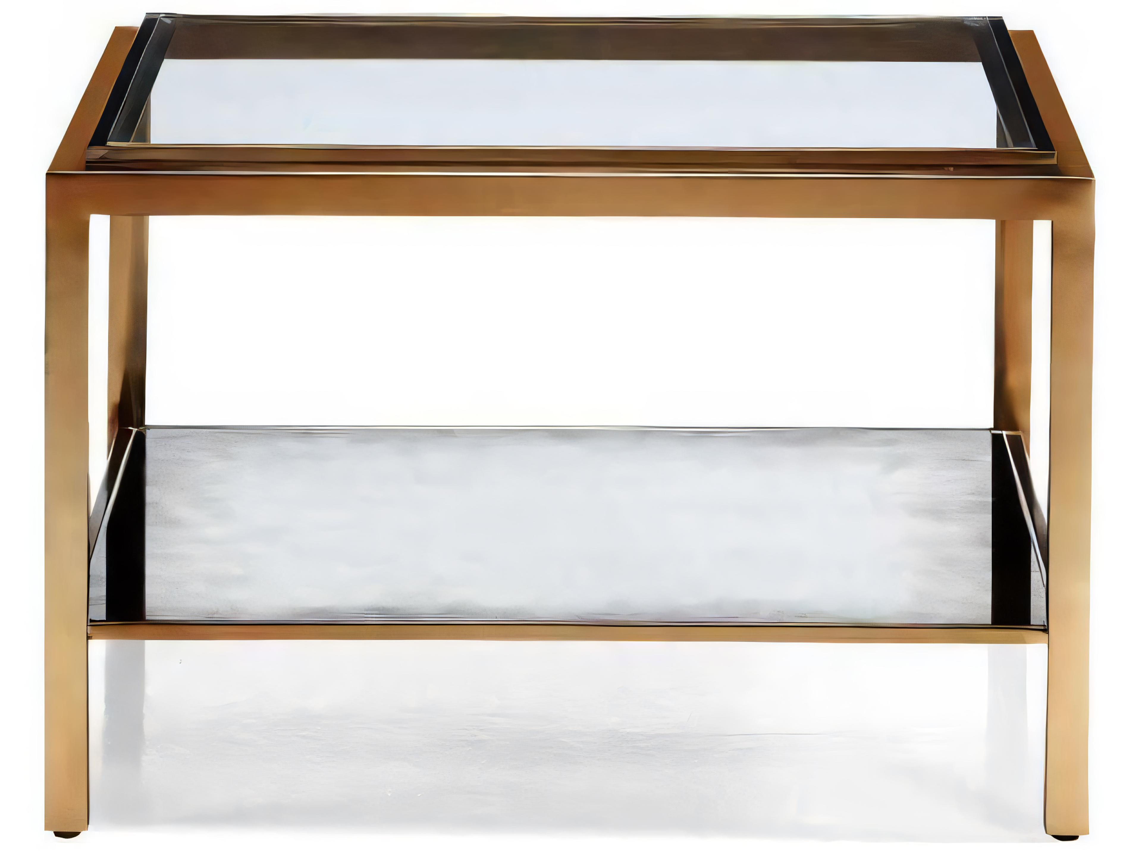 Hickory White Journey The World Rectangular Glass Rose Gold Valencia Bunching Cocktail