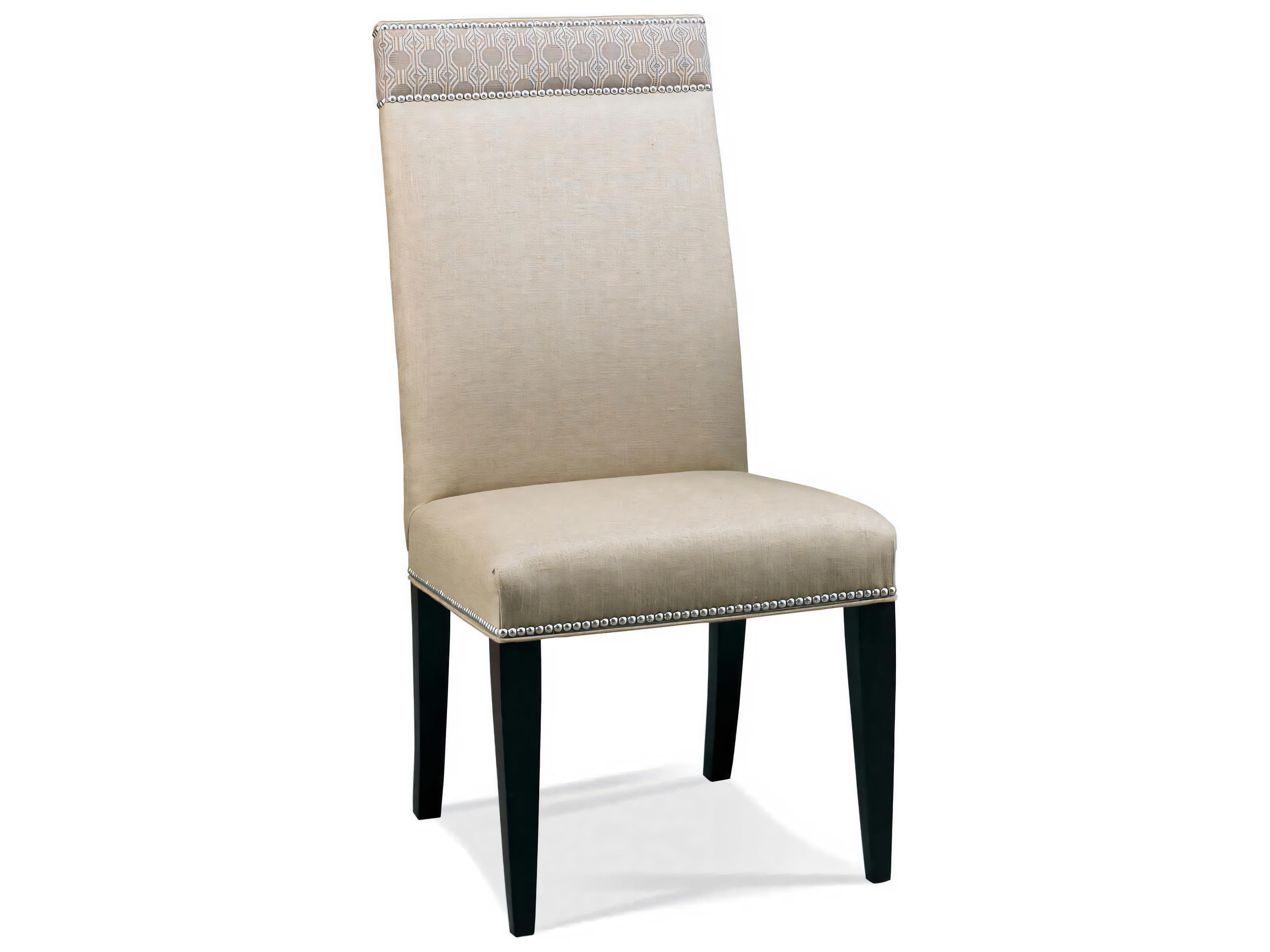 A La Carte Hardwood Beige Upholstered Side Dining Chair