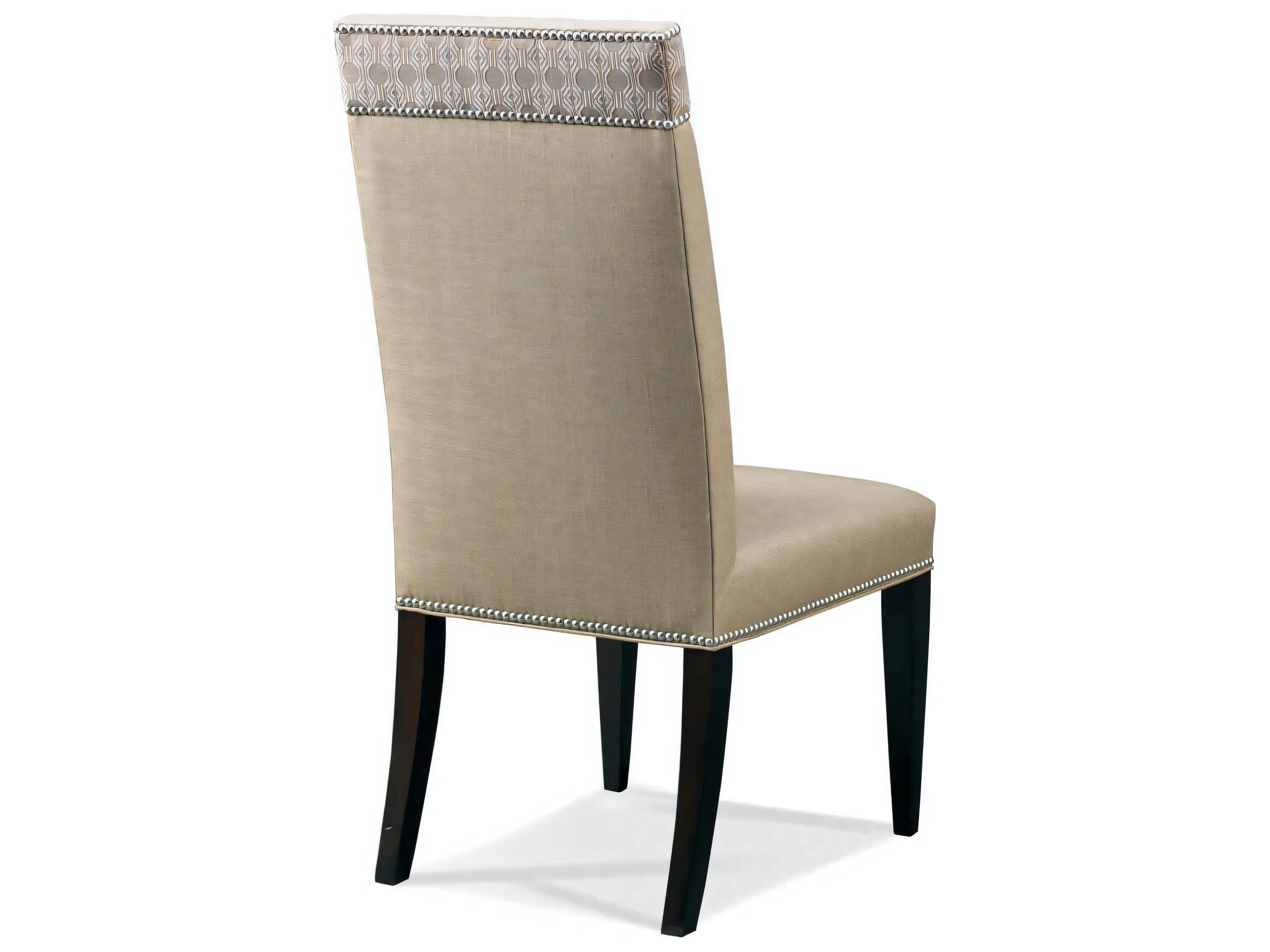 Hickory White A La Carte Hardwood Beige Upholstered Side Dining Chair