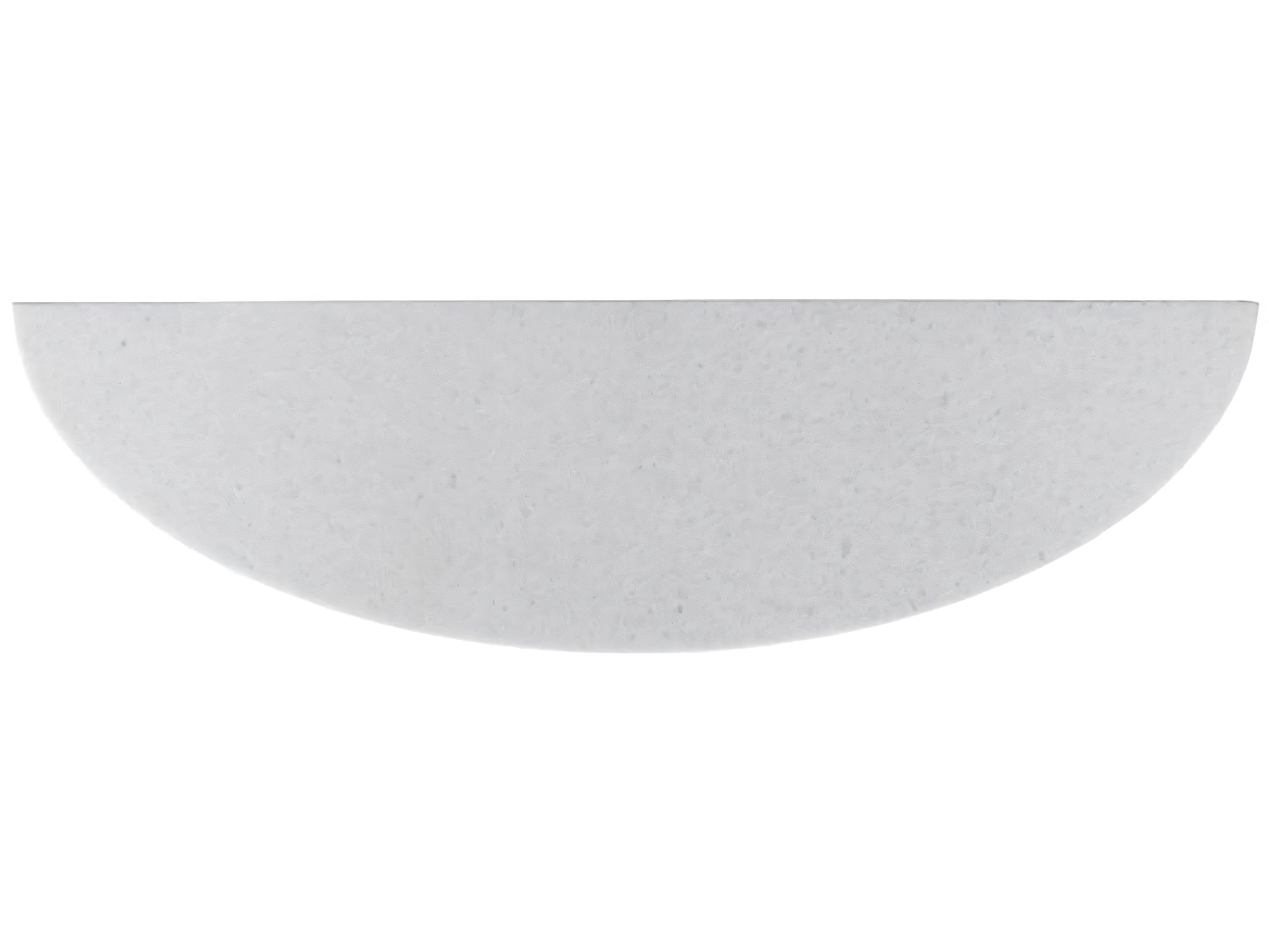 Hickory White A La Carte Demilune Marble Champagne Gold Louna Console Table