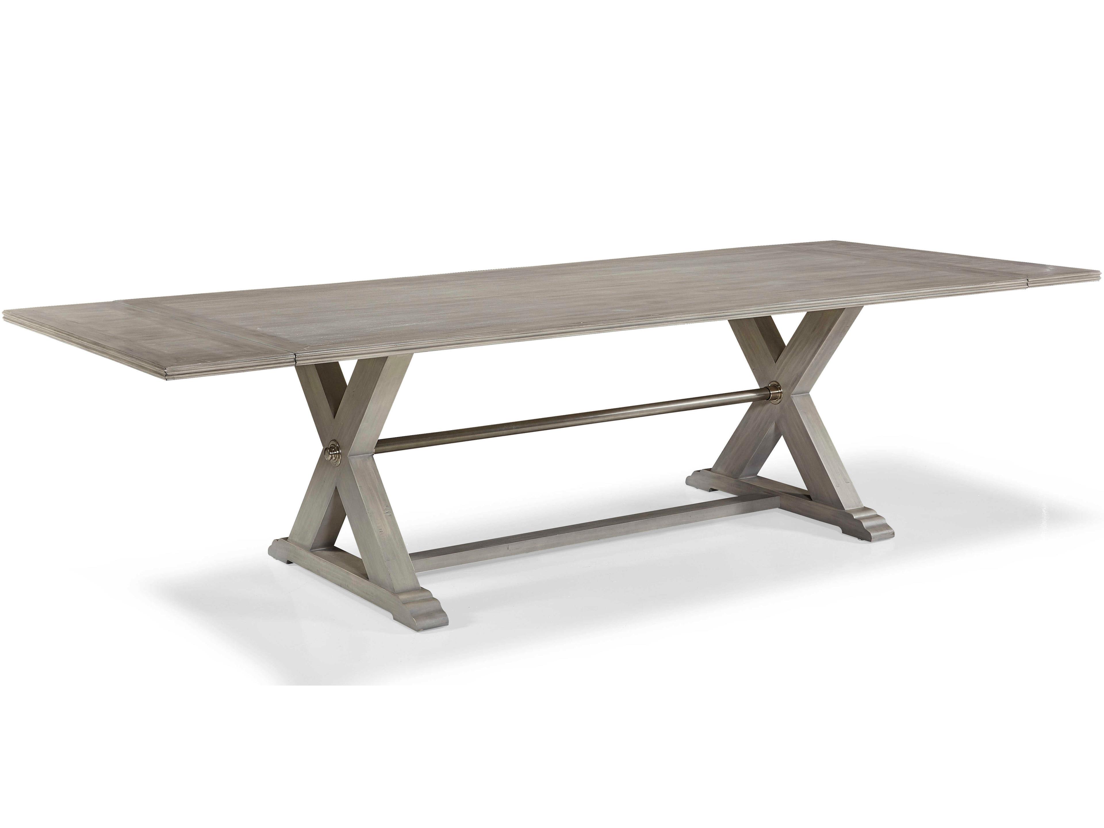 Hickory White Edisto Rectangular Wood Grey Breeze Dining Table