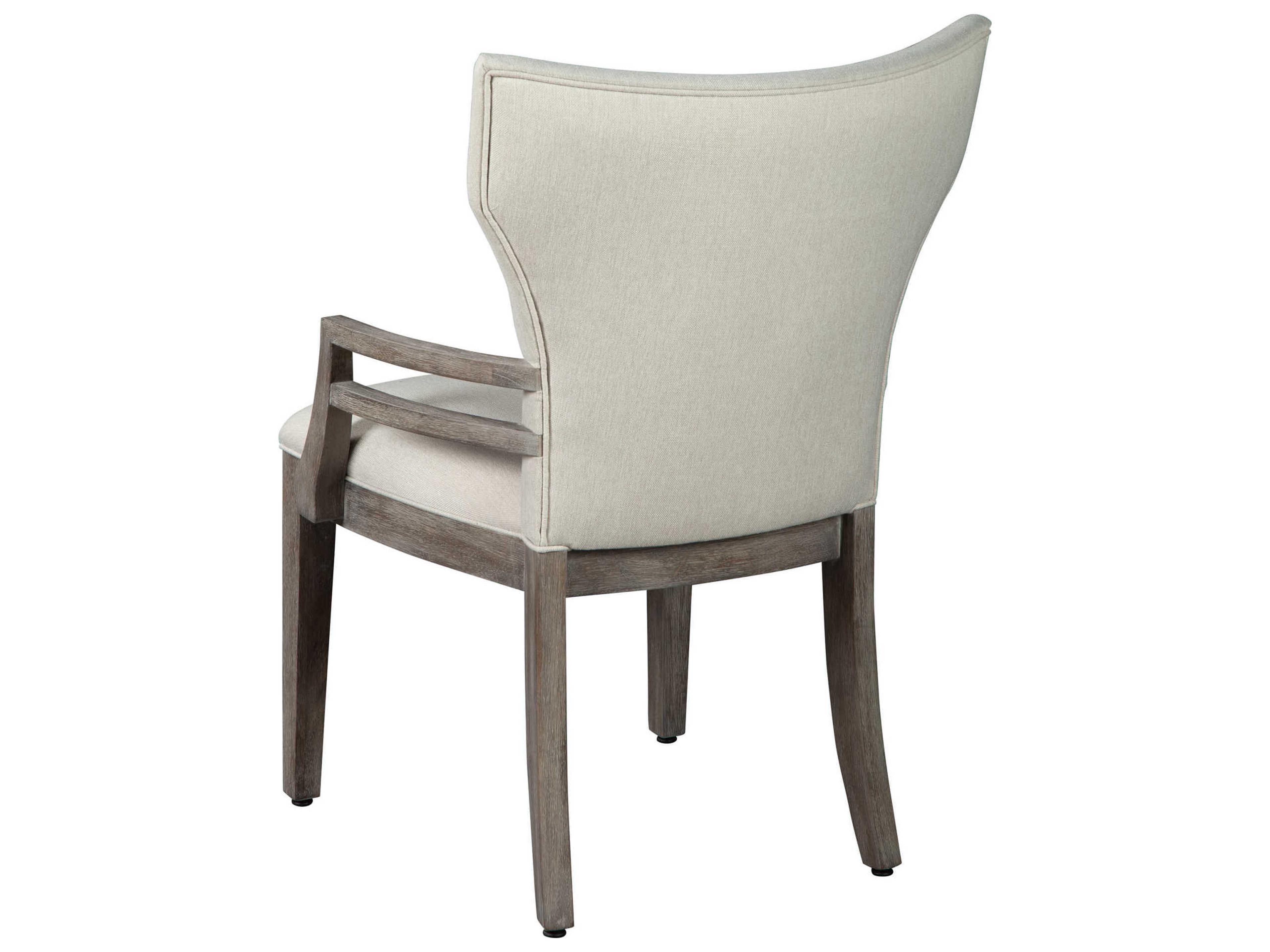 Hekman Gray Upholstered Arm Dining Chair