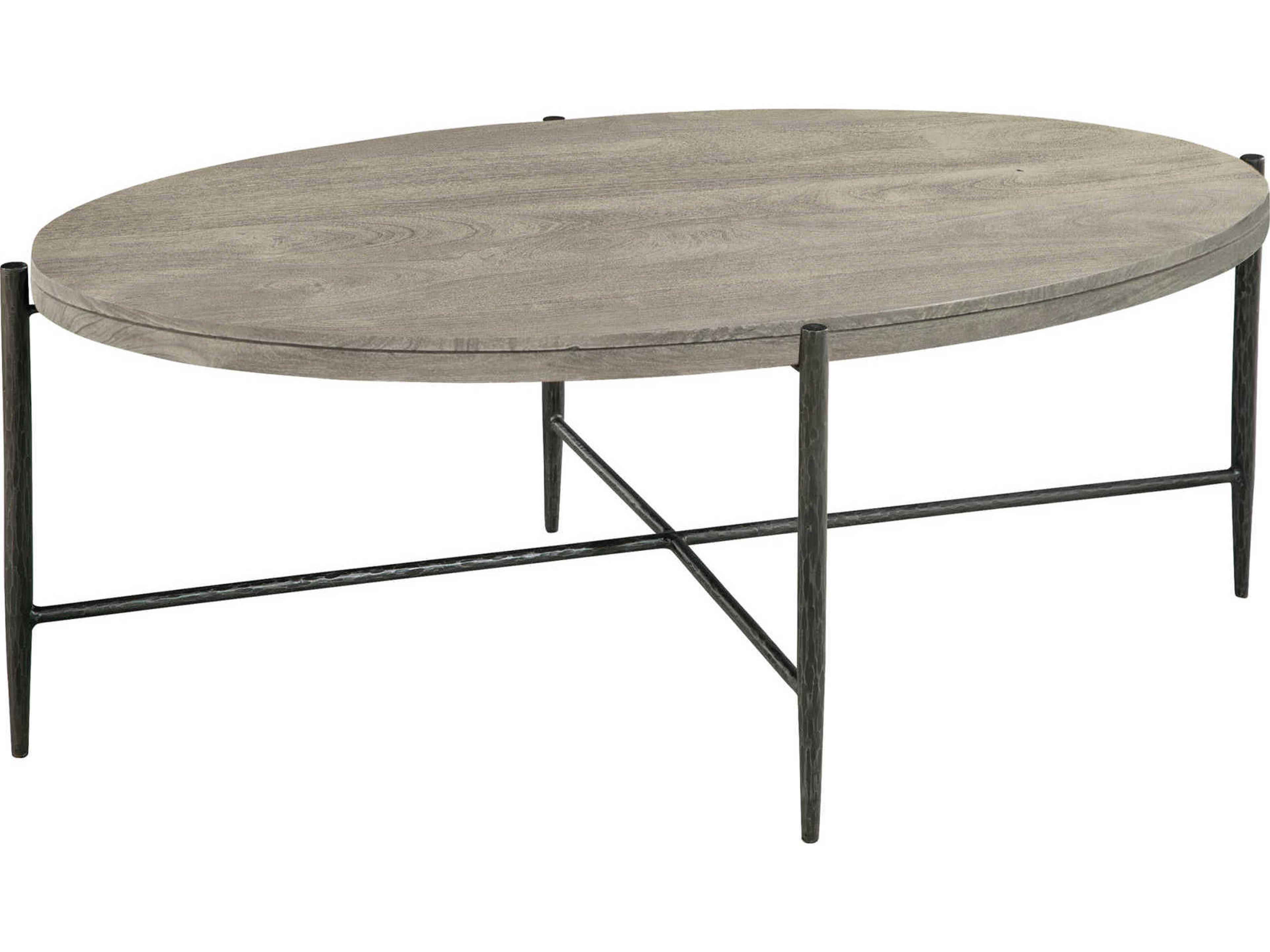 Accents Oval Wood Bedford Gray Coffee Table