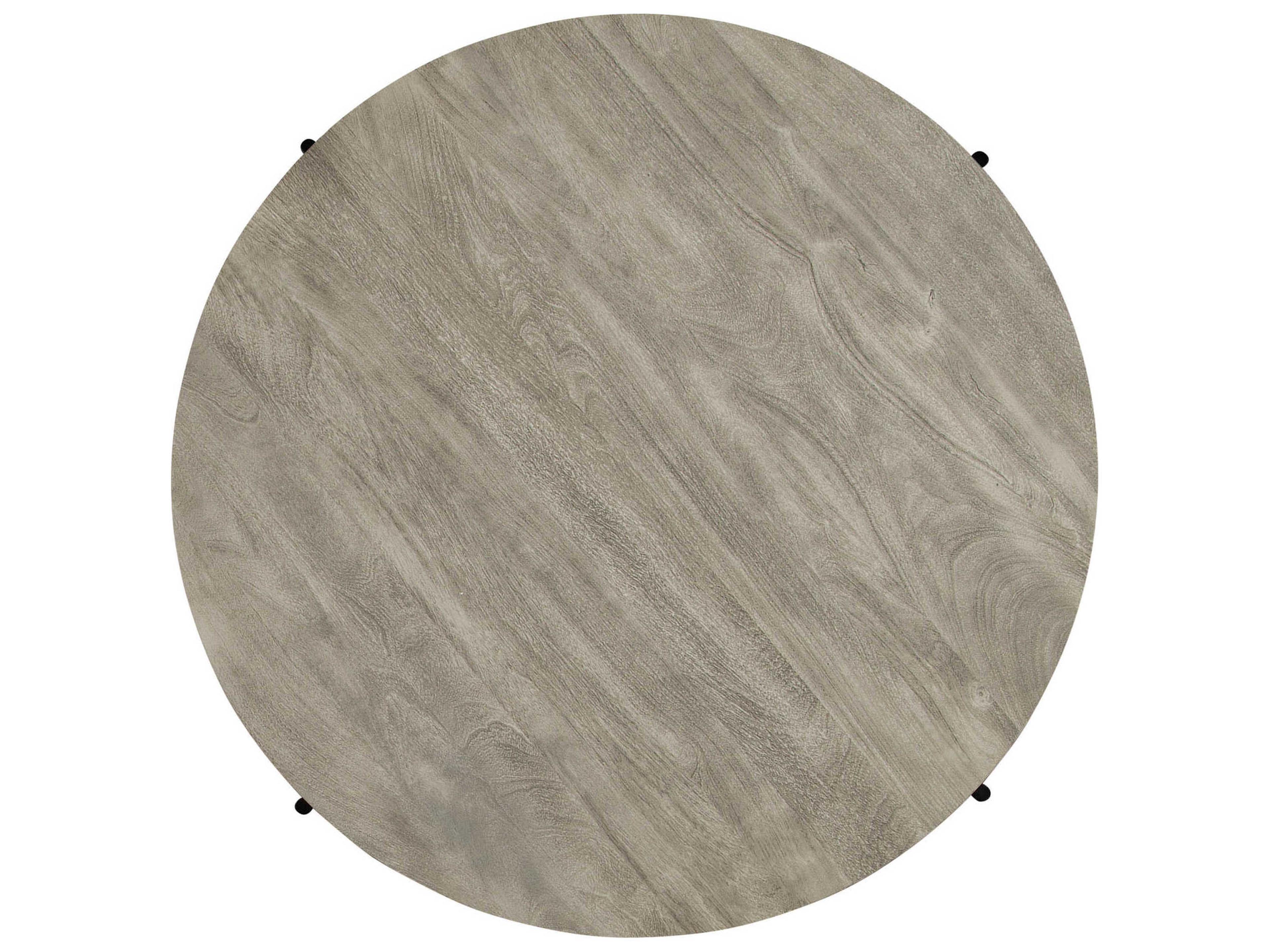 Hekman Round Wood Bedford Gray Dining Table