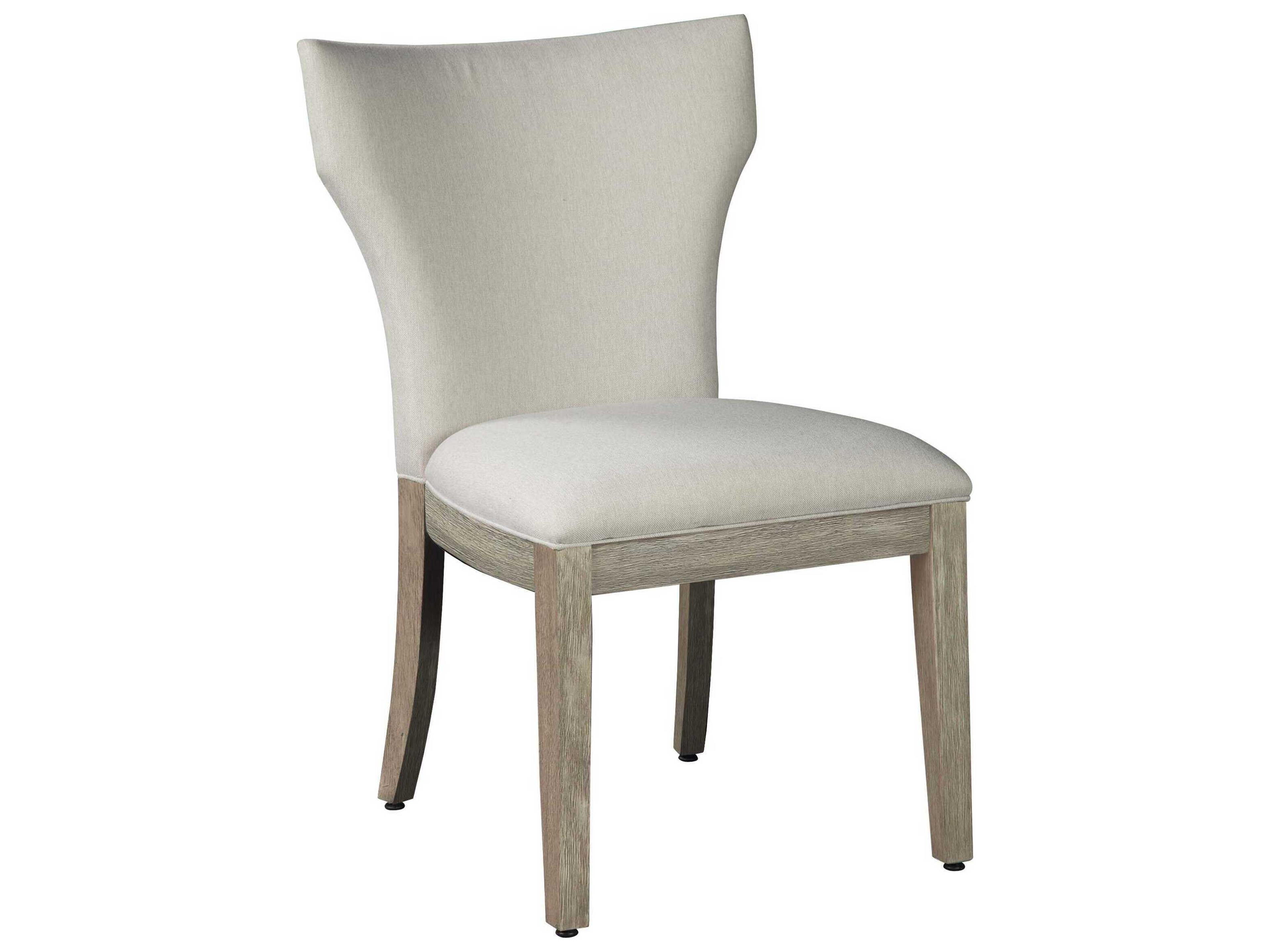 Bedford Park Mango Wood Gray Upholstered Side Dining Chair