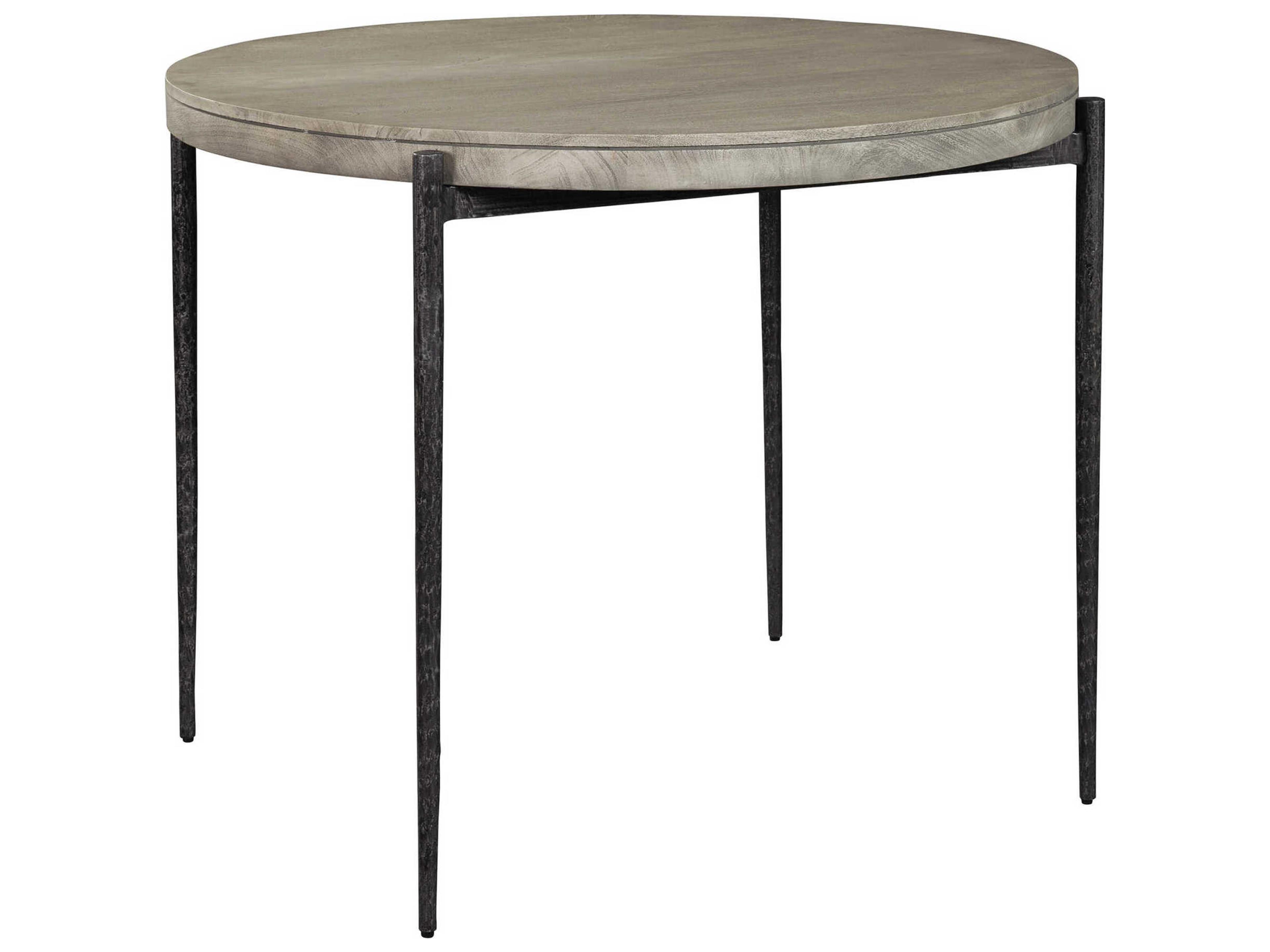 Bedford Gray Round Wood Bar Table