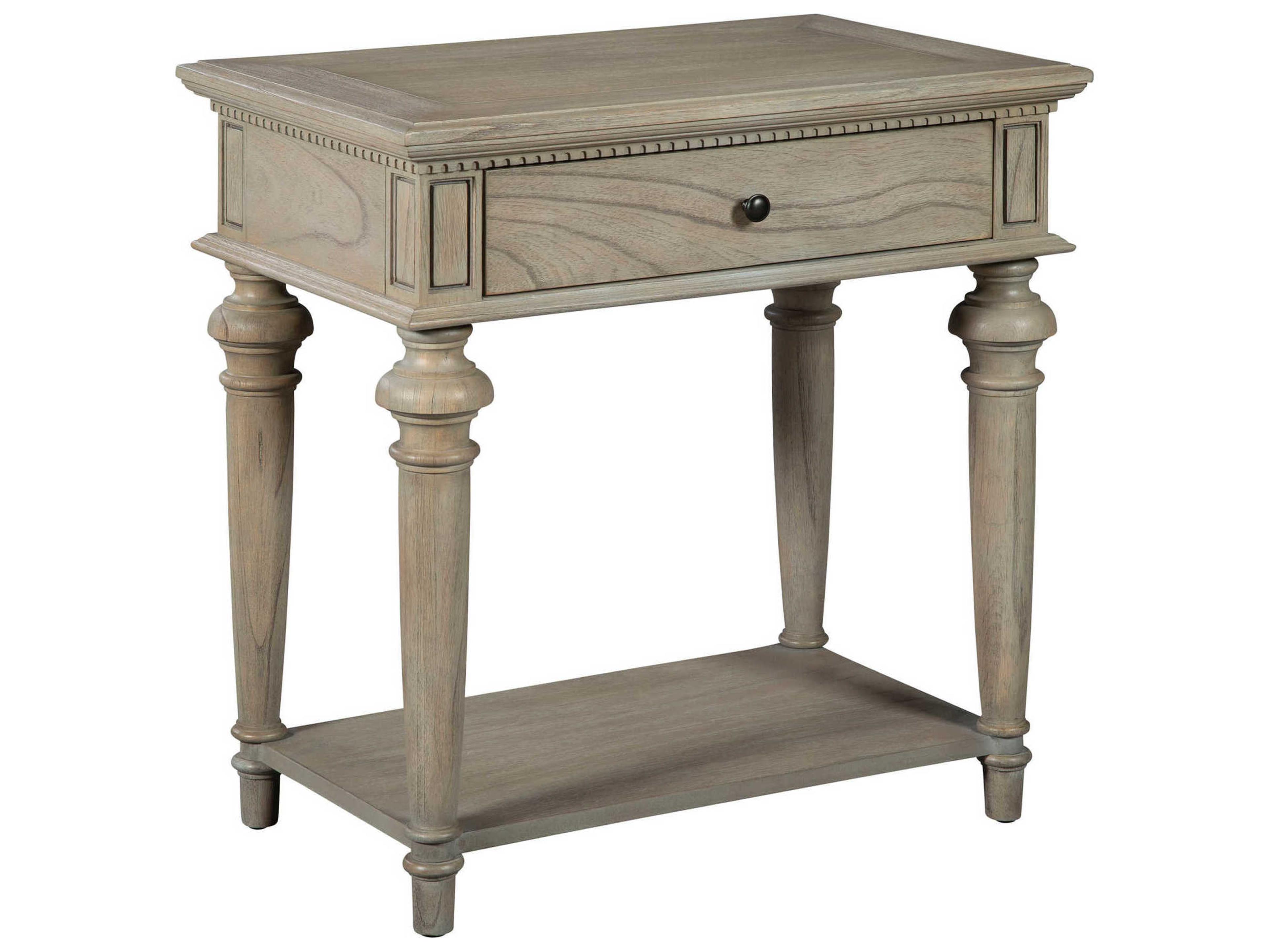 Wellington 1-Drawer Brown Mindi Wood Nightstand