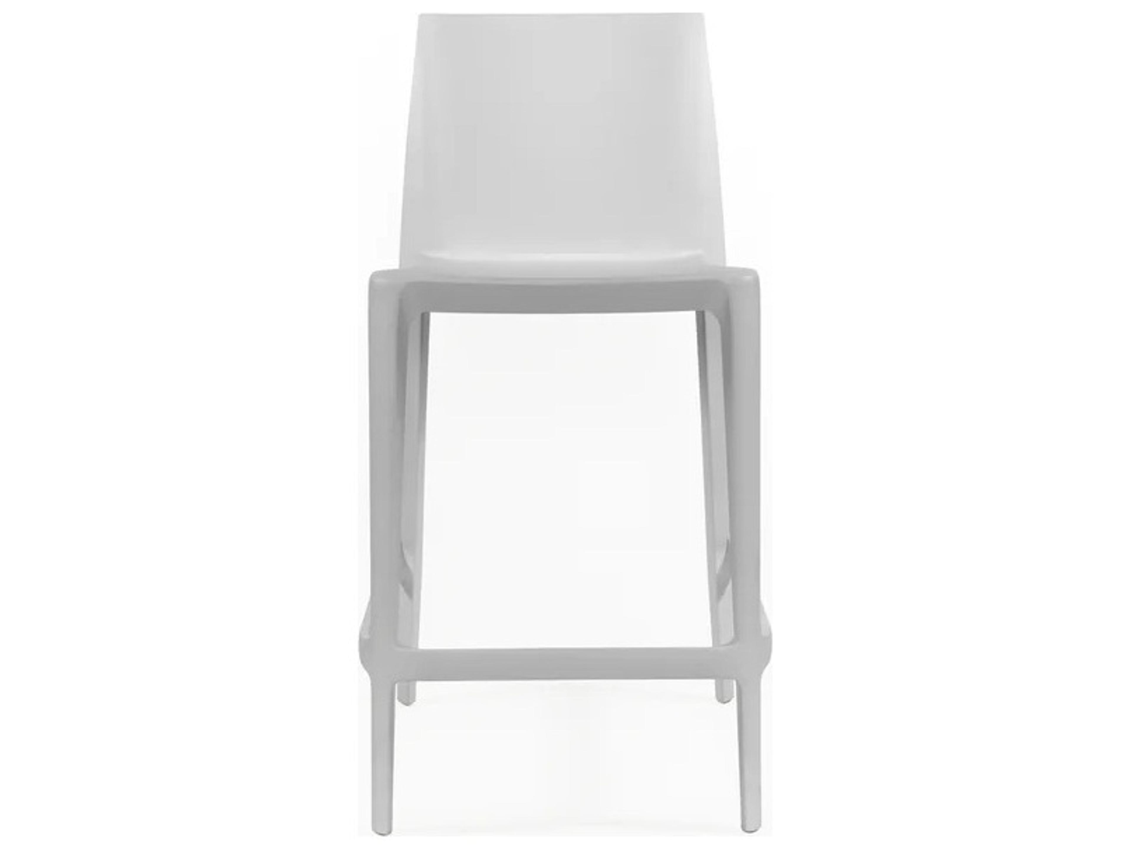 Bellini Light Grey Recycled Plastic Counter Stool - Pack of 2