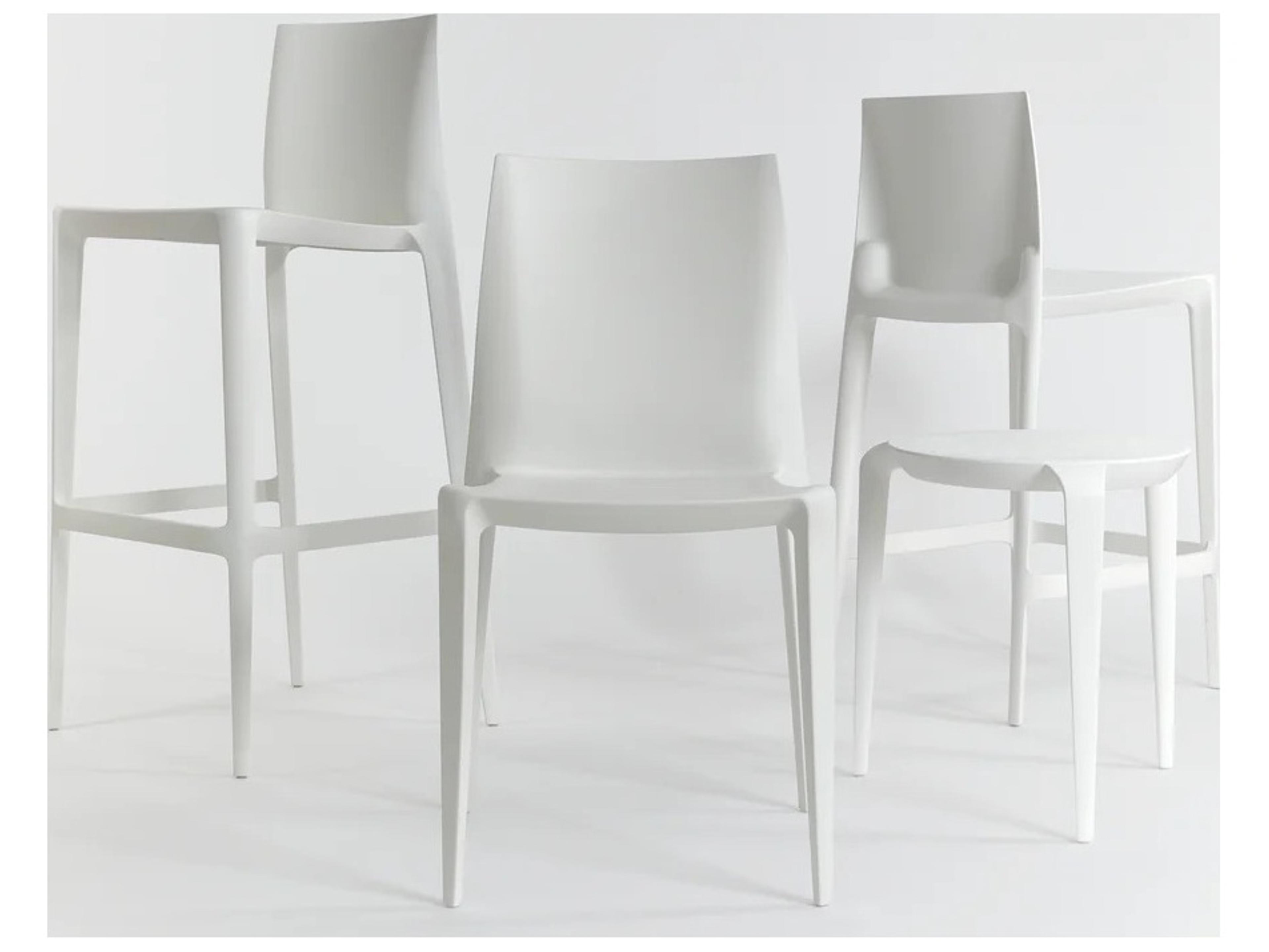 Heller Outdoor Bellini Light Grey Recycled Plastic Counter Stool - Pack of 2