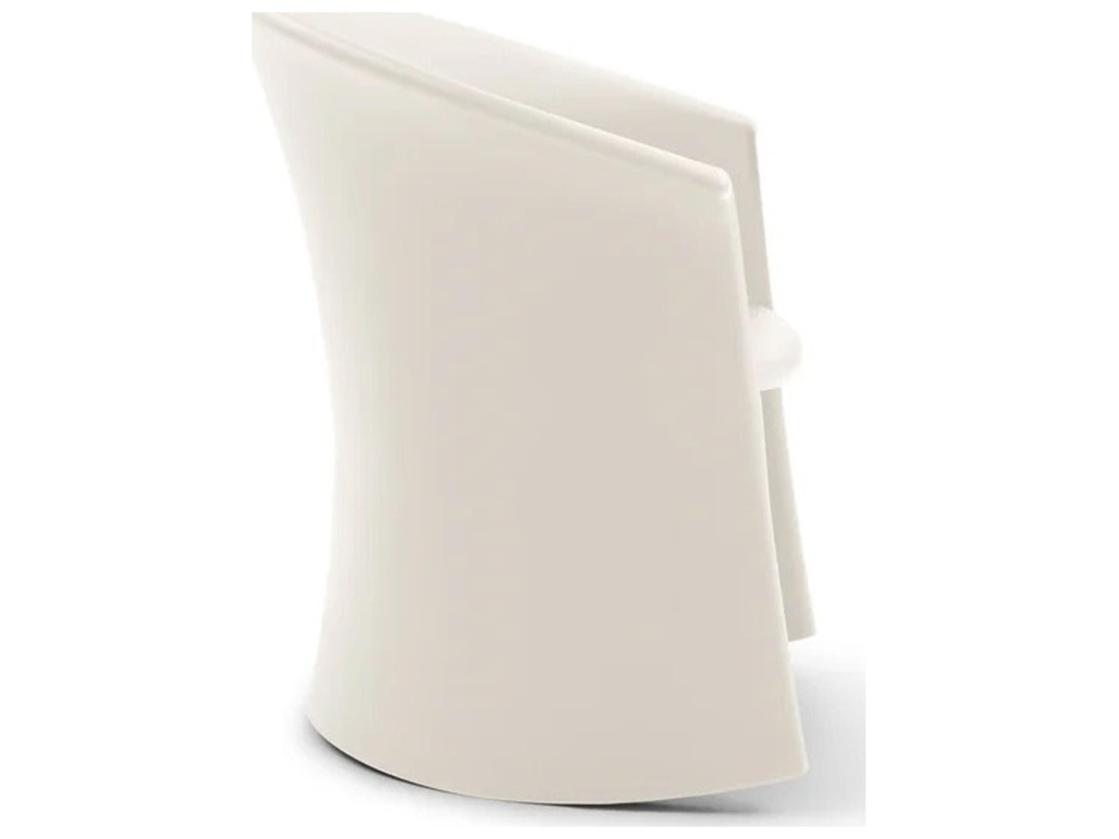 Heller Outdoor Vignelli Bone Polypropylene Resin Lounge Chair