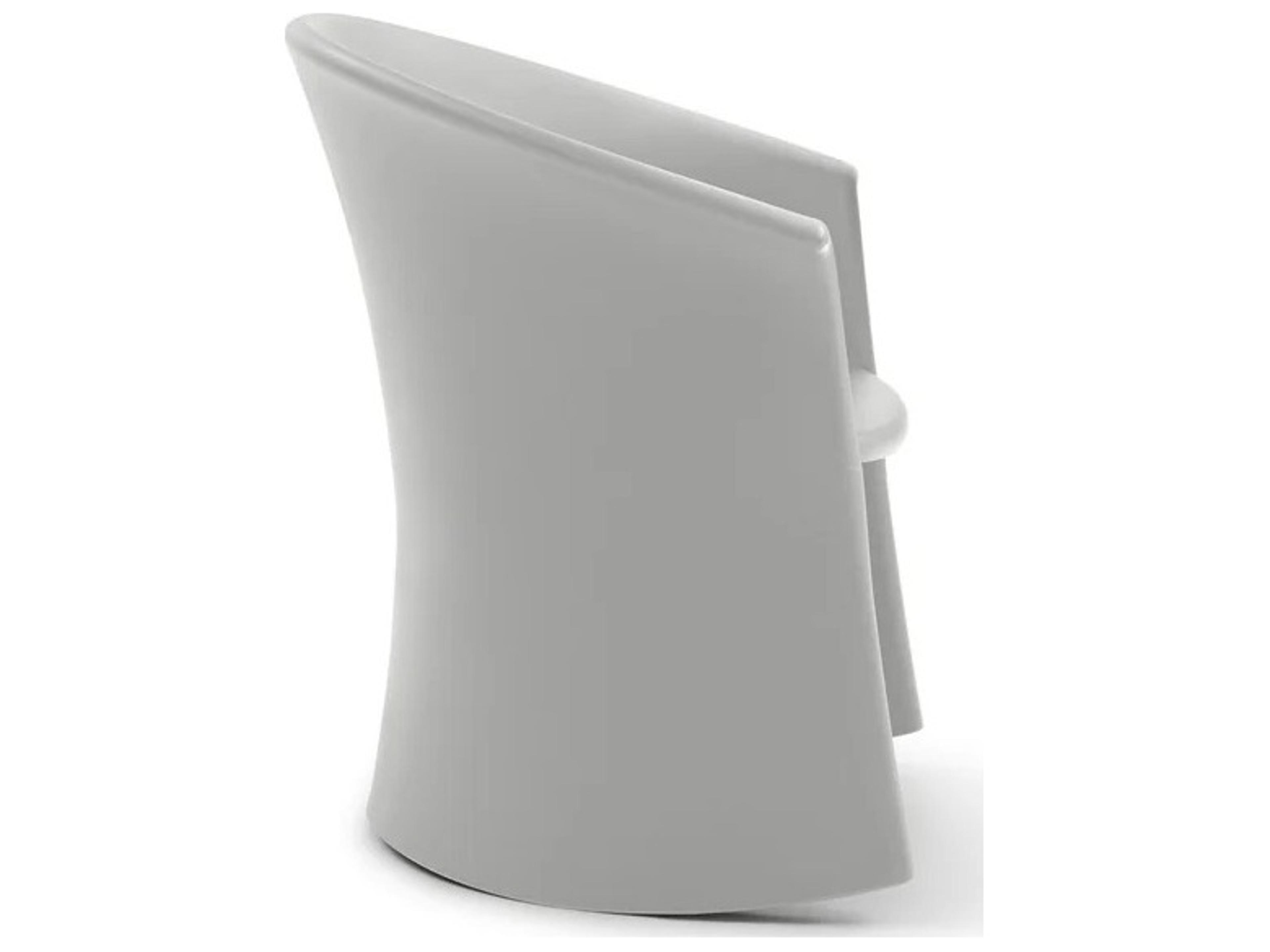 Heller Outdoor Vignelli Light Grey Polypropylene Resin Lounge Chair