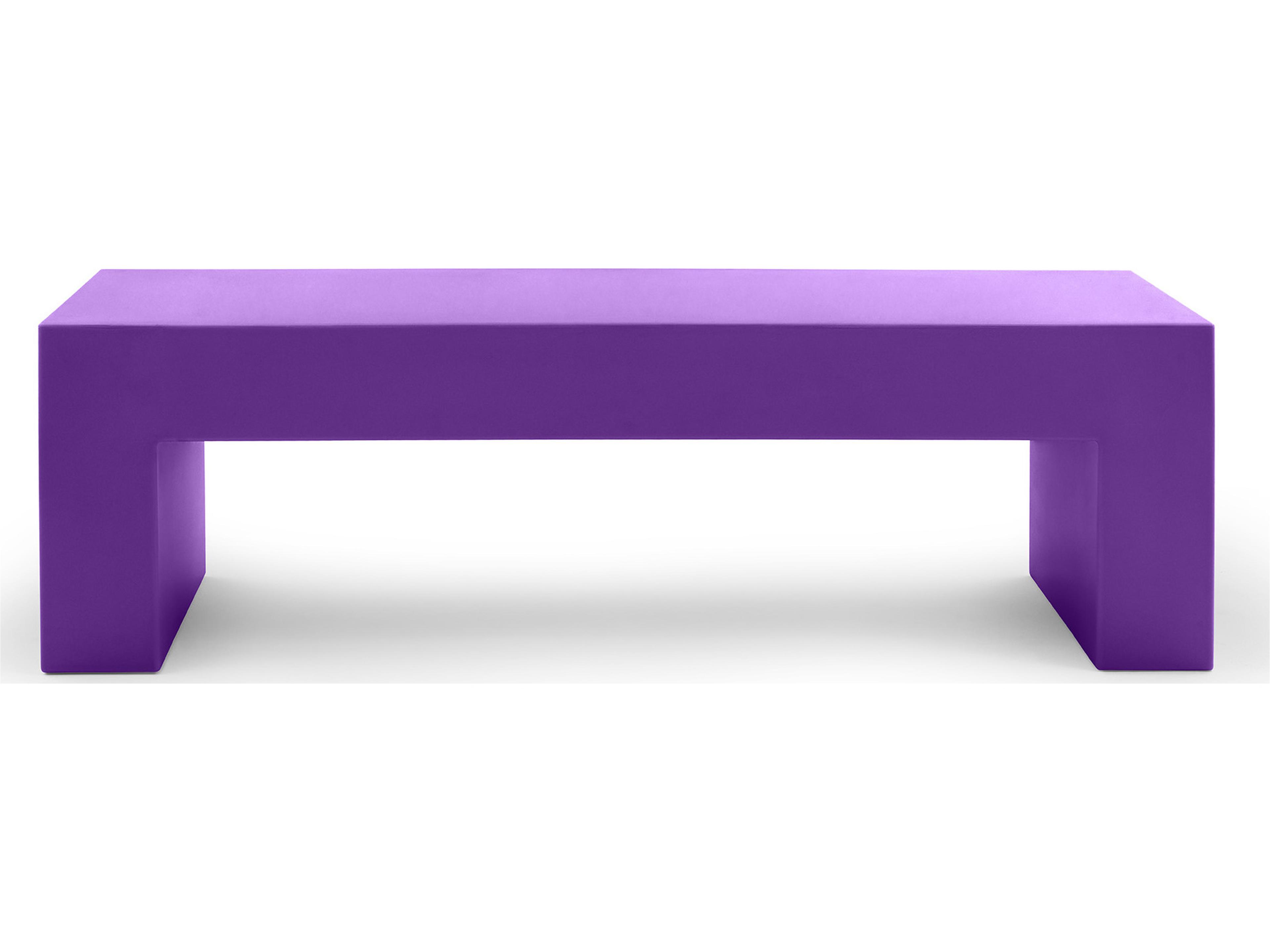 Heller Outdoor Vignelli Medium Bench - Purple