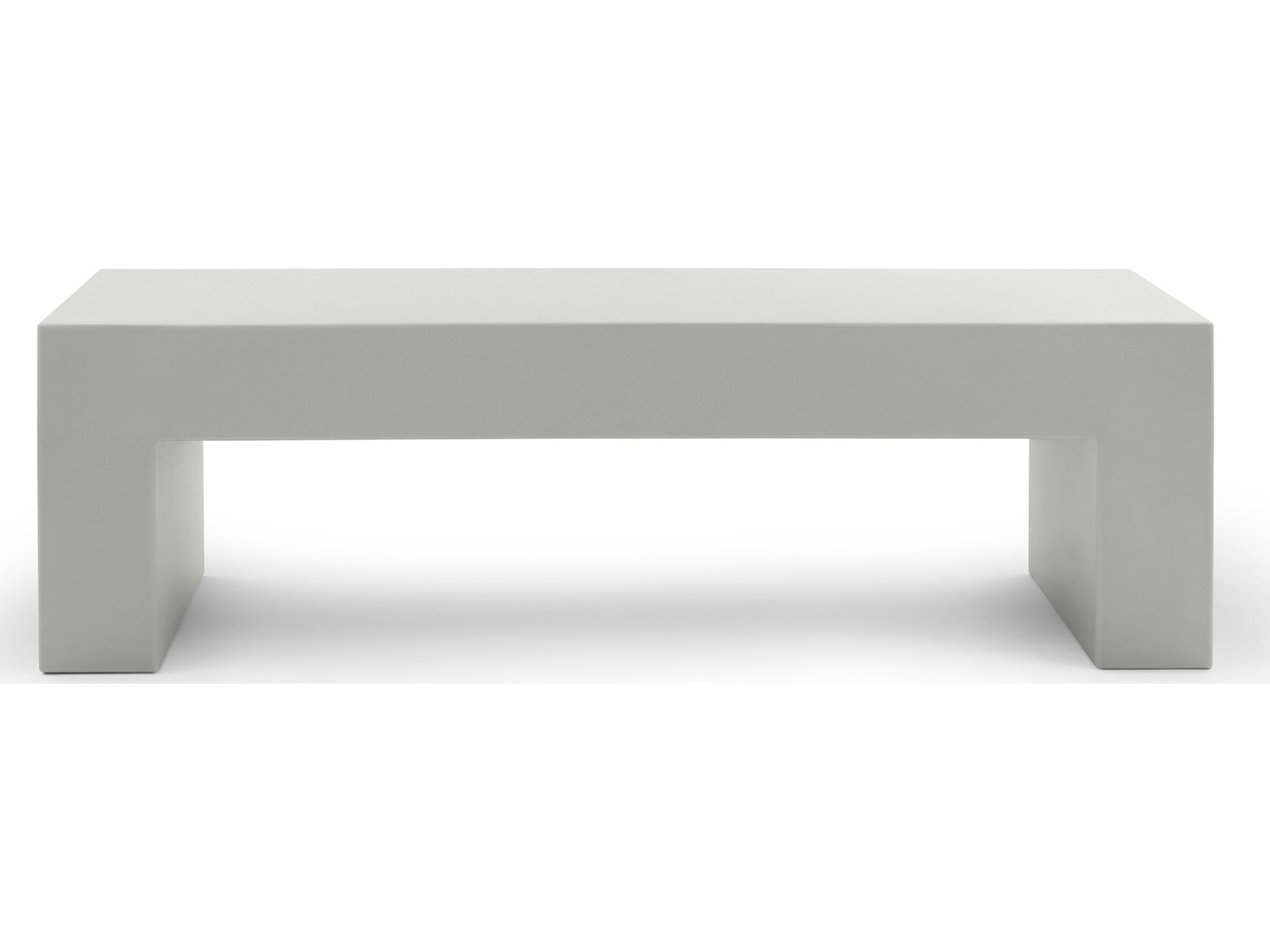 Heller Outdoor Vignelli Medium Bench - Light Grey