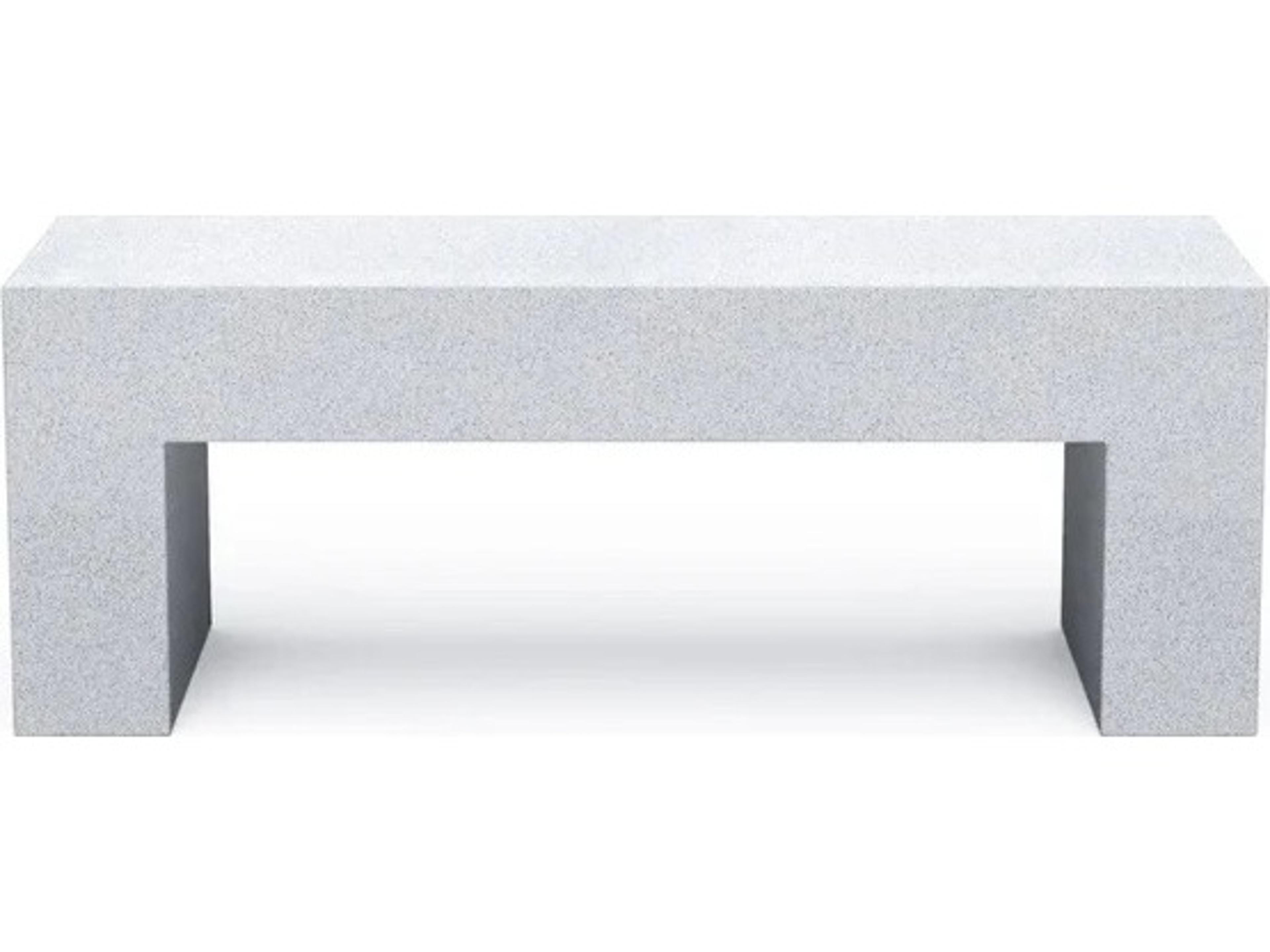 Vignelli Stoned Recycled Plastic Bench