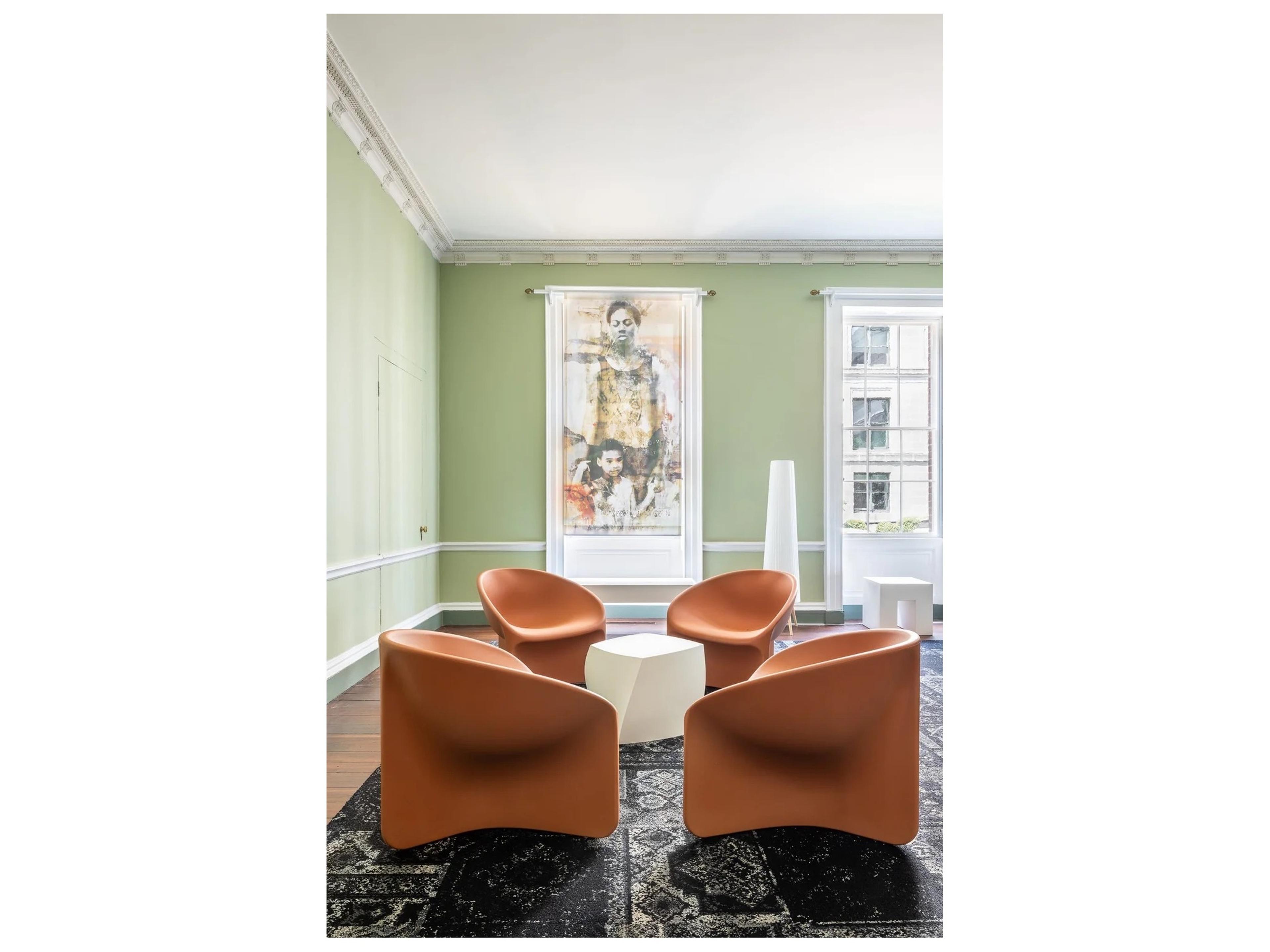 Heller Outdoor Bluff Terra Cotta Recycled Plastic Dining Chair