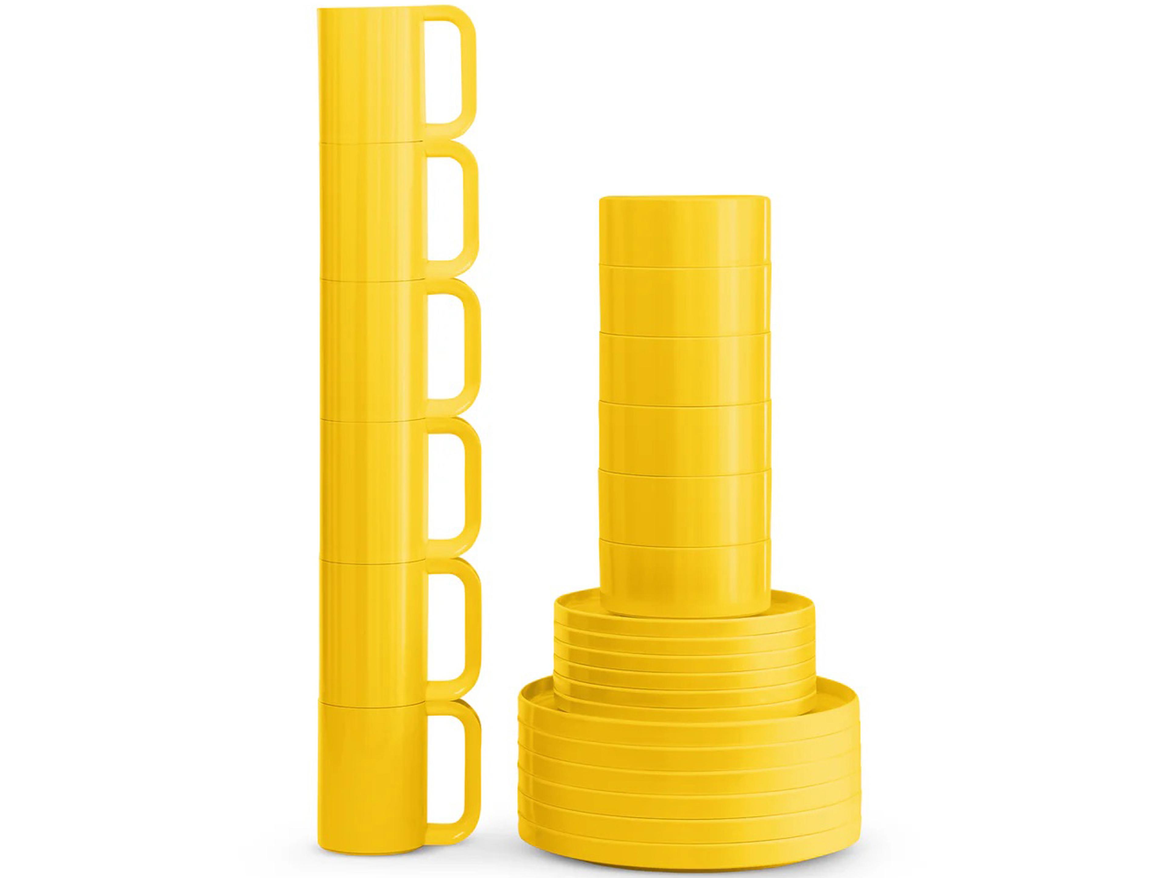 Max Yellow Dinnerware Kit 24 (6 dinner plates, 6 salad plates, 6 bowls, 6 mugs)