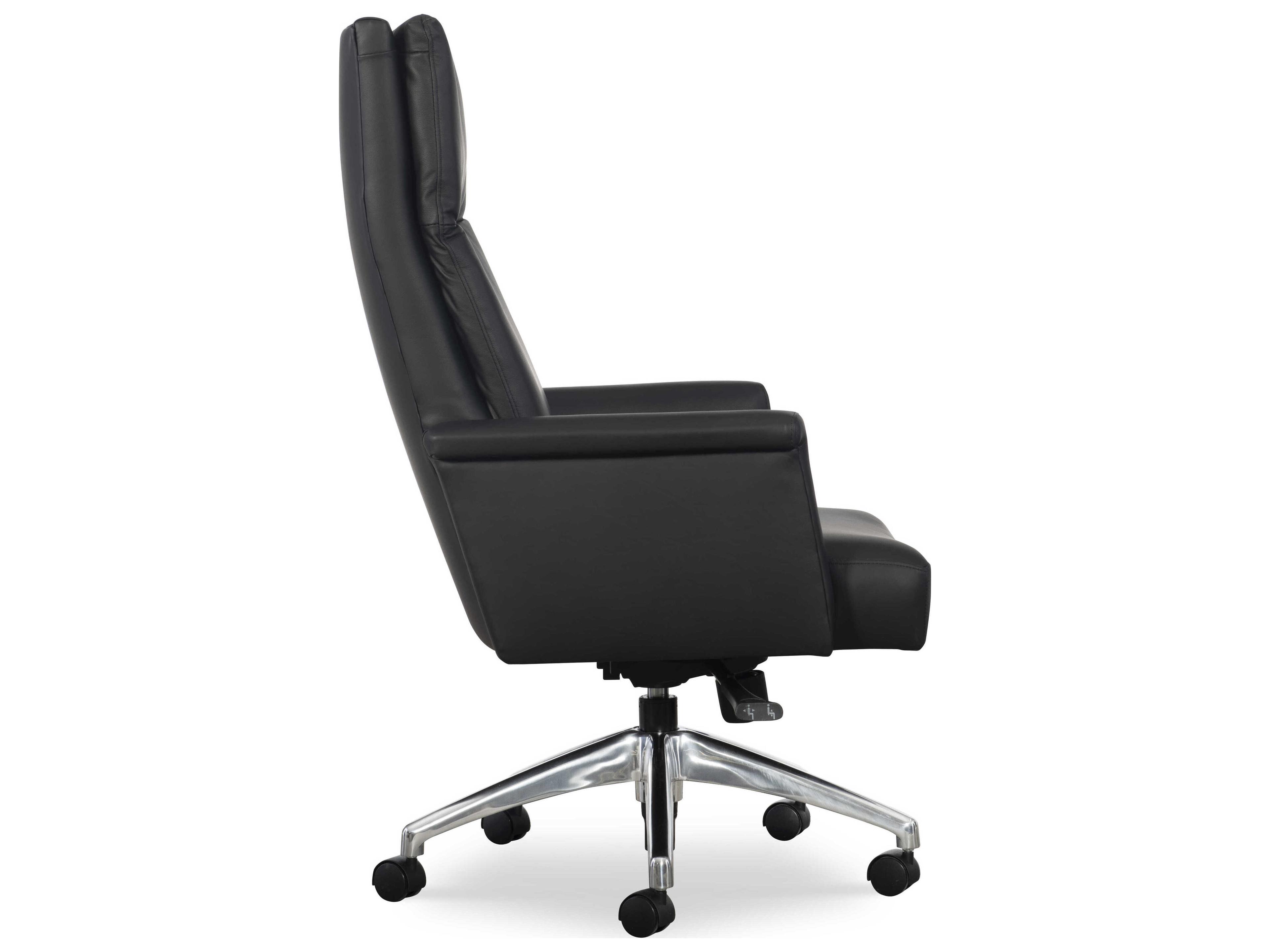 Hancock & Moore H&M Home Mahoney Atmore Black Leather Swivel Tilt Chair