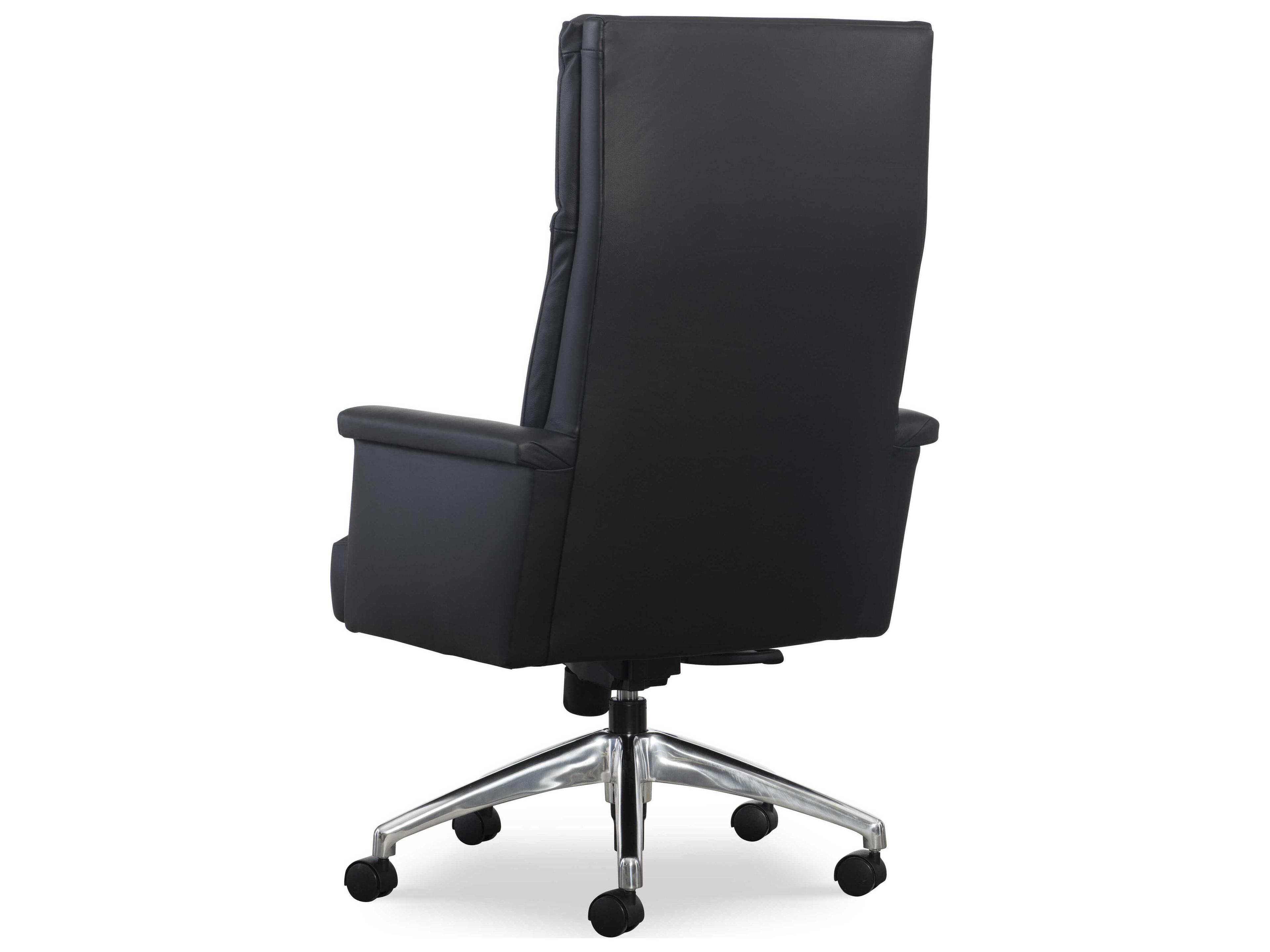 Hancock & Moore H&M Home Mahoney Atmore Black Leather Swivel Tilt Chair