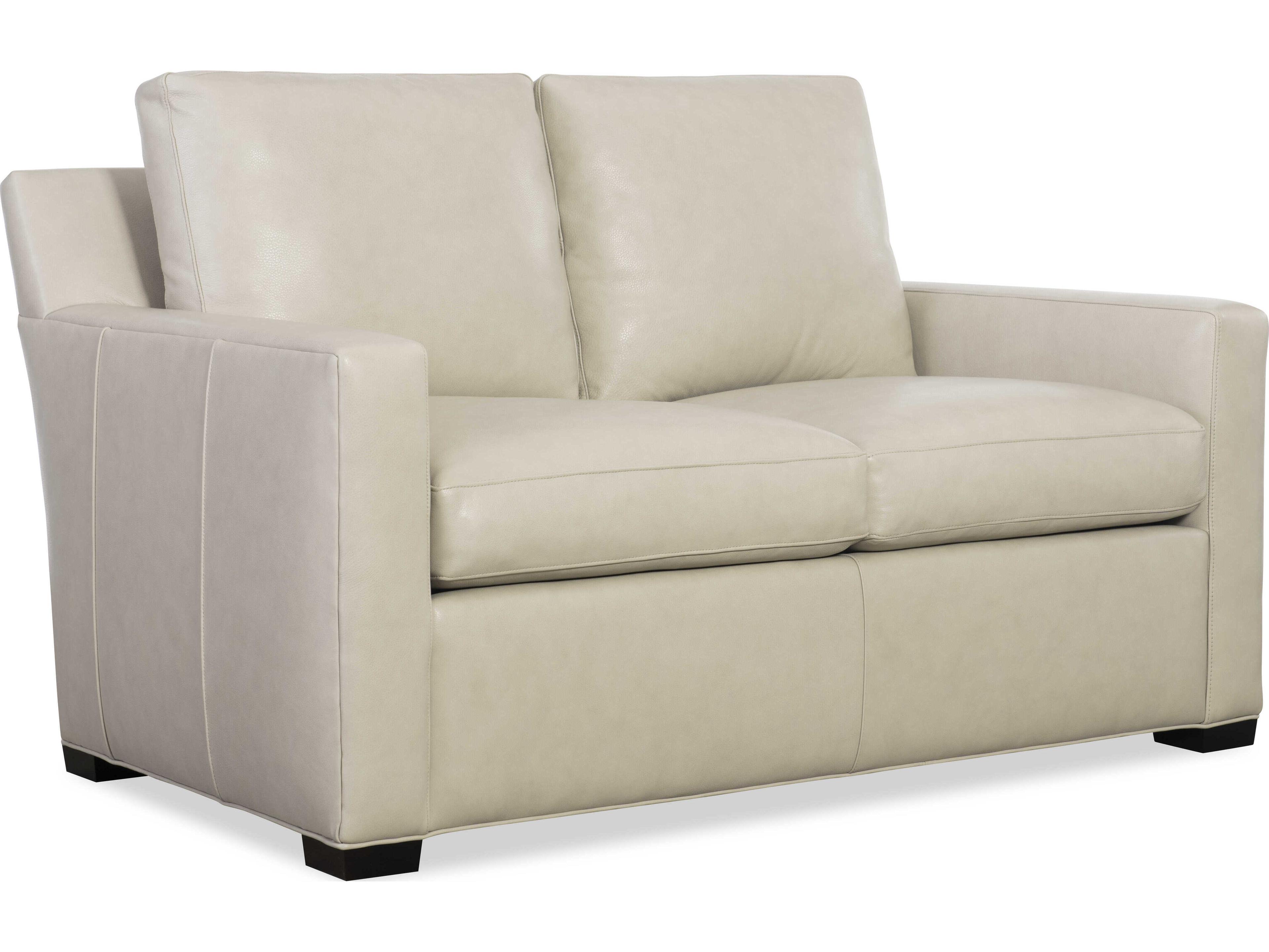 H&M Home Lawson Fergus Bisque Leather Loveseat