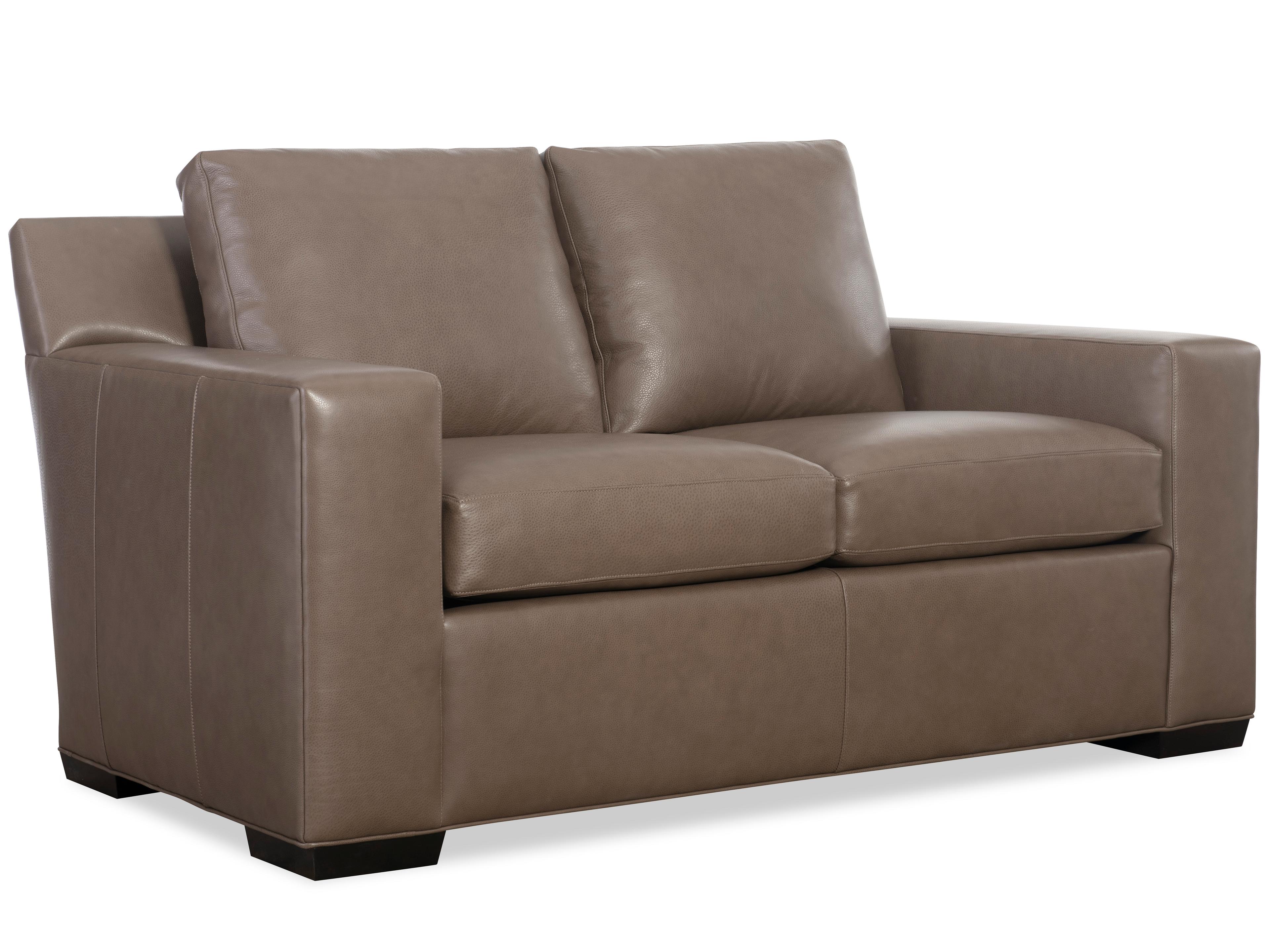 H&M Home Octavius Fergus Truffle Leather Loveseat