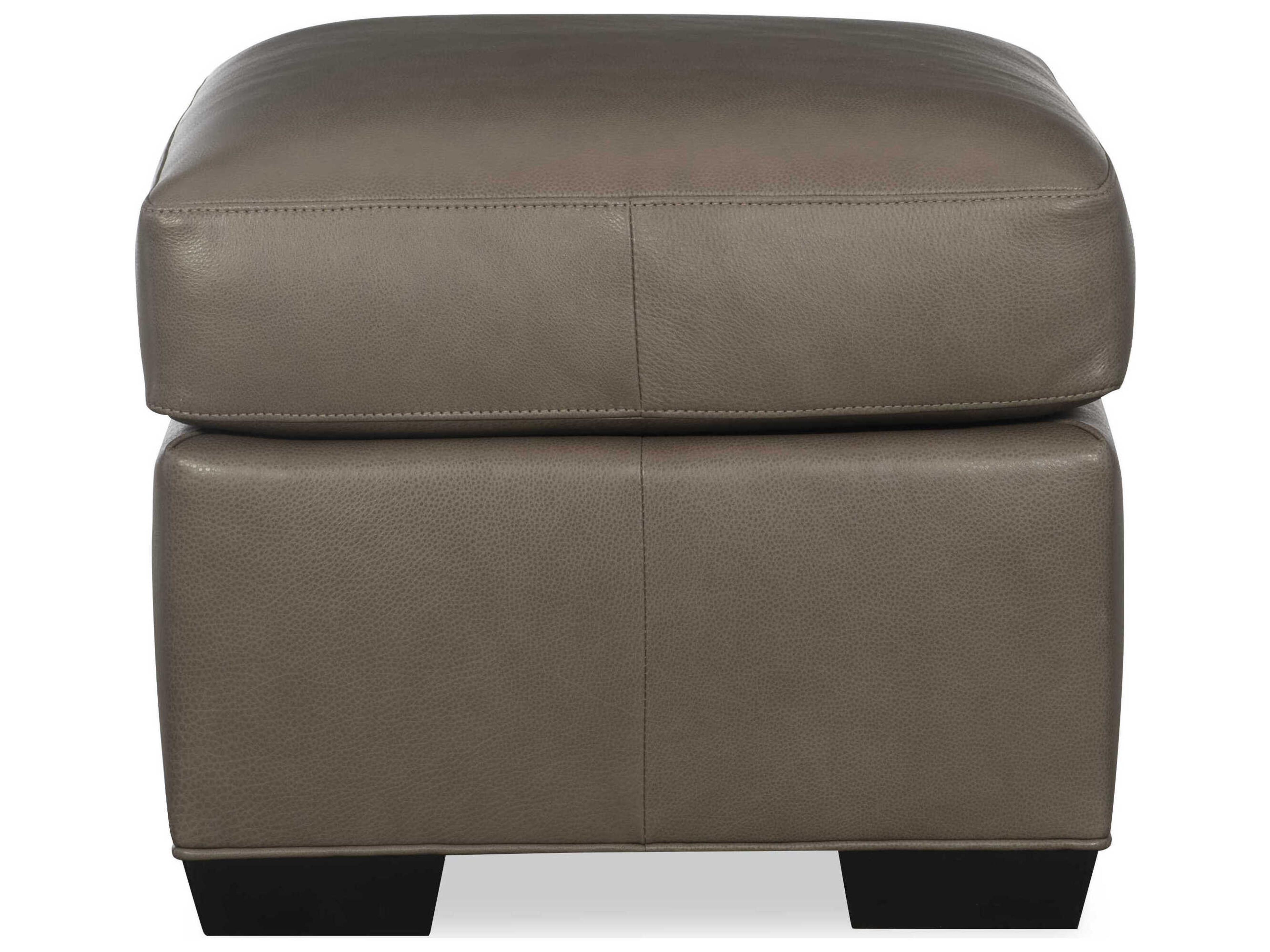Hancock & Moore H&M Home Octavius Fergus Truffle Leather Ottoman