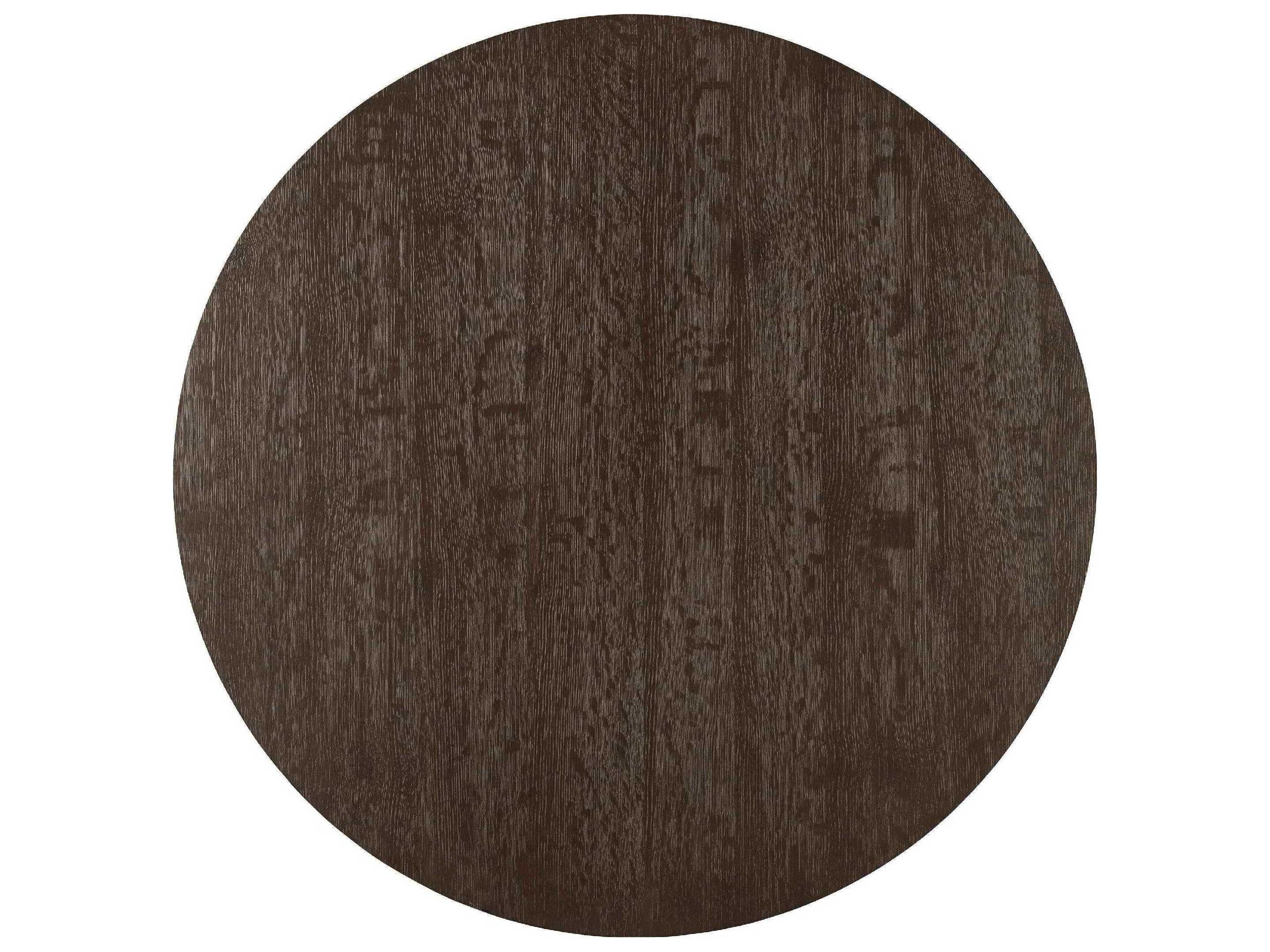 Hooker Furniture Curata Midnight With Brass Round Wood Bar Table