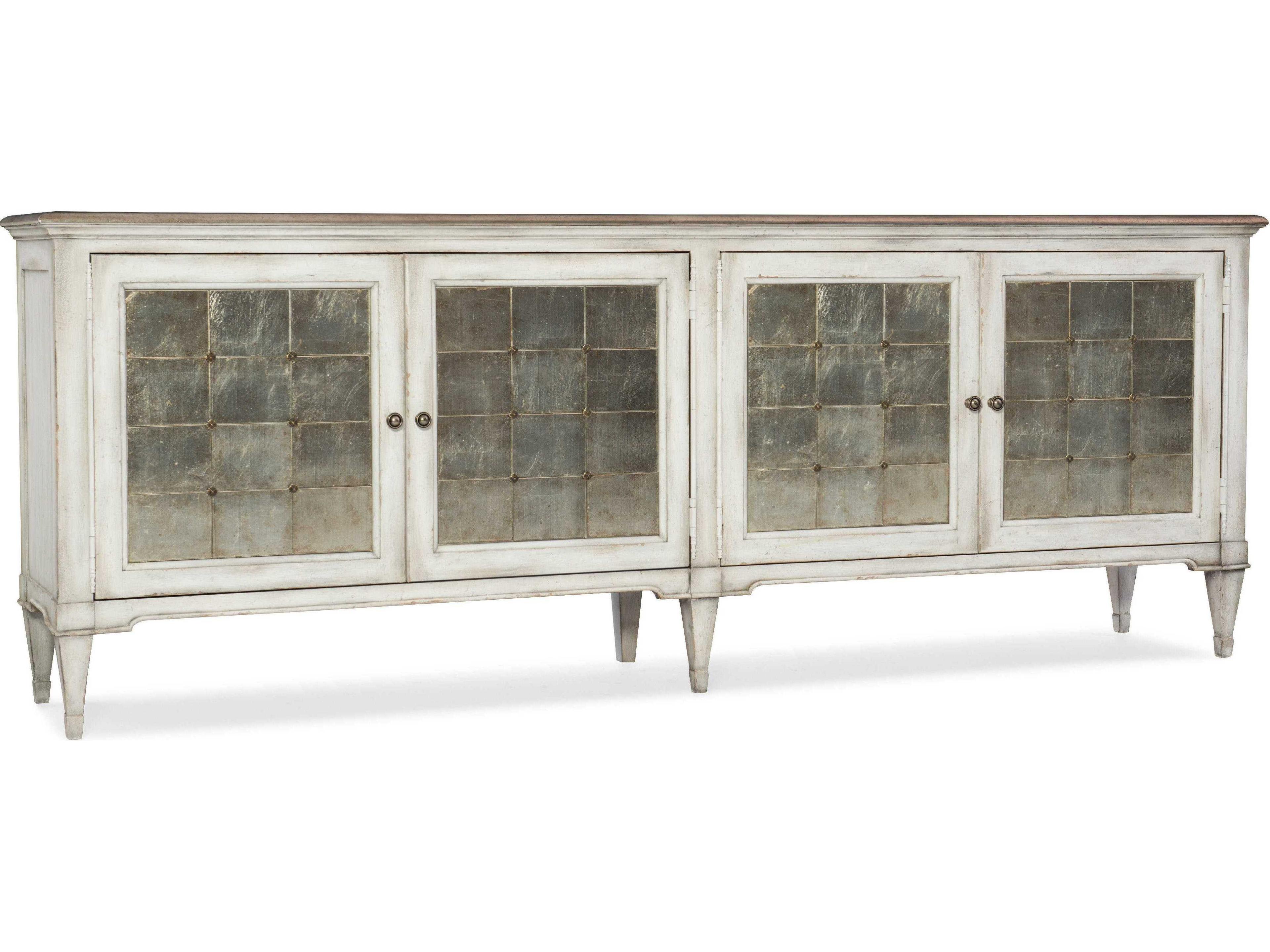 Hooker Furniture Melange 104" Hardwood Champagne White Credenza Sideboard