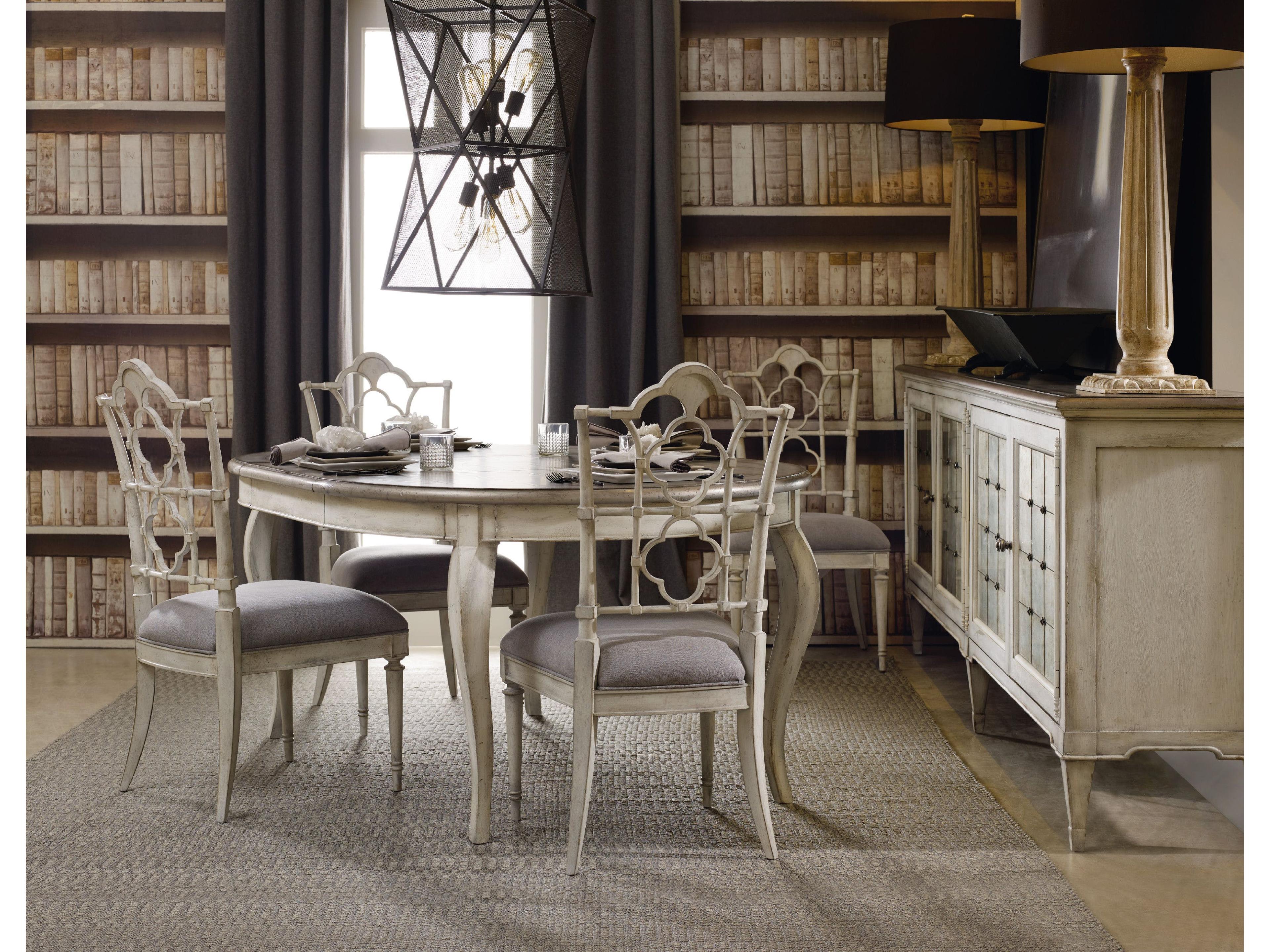 Hooker Furniture Melange 104" Hardwood Champagne White Credenza Sideboard