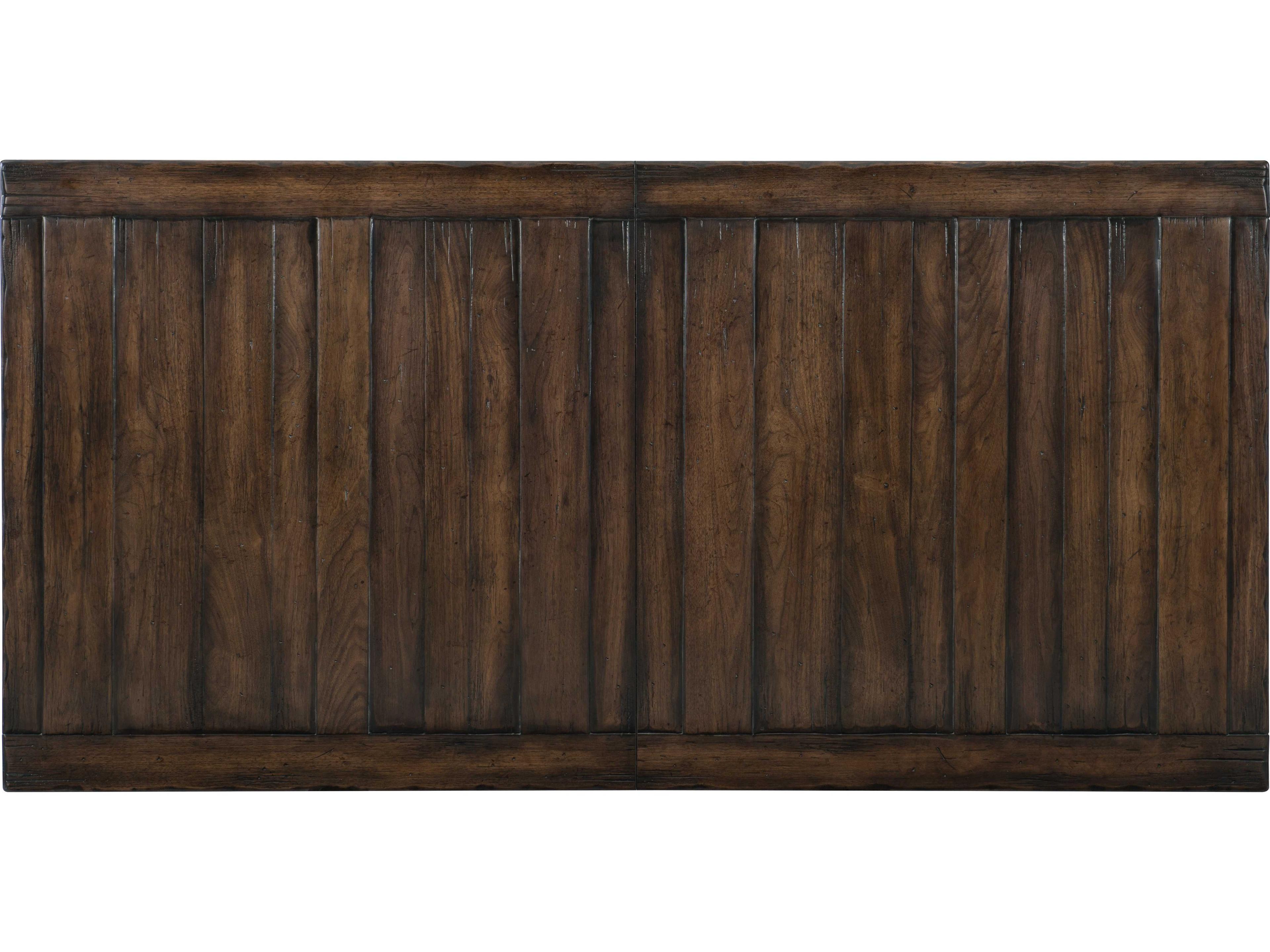 Luxecor Heritage Extendable Rectangular Dark Wood Dining Table