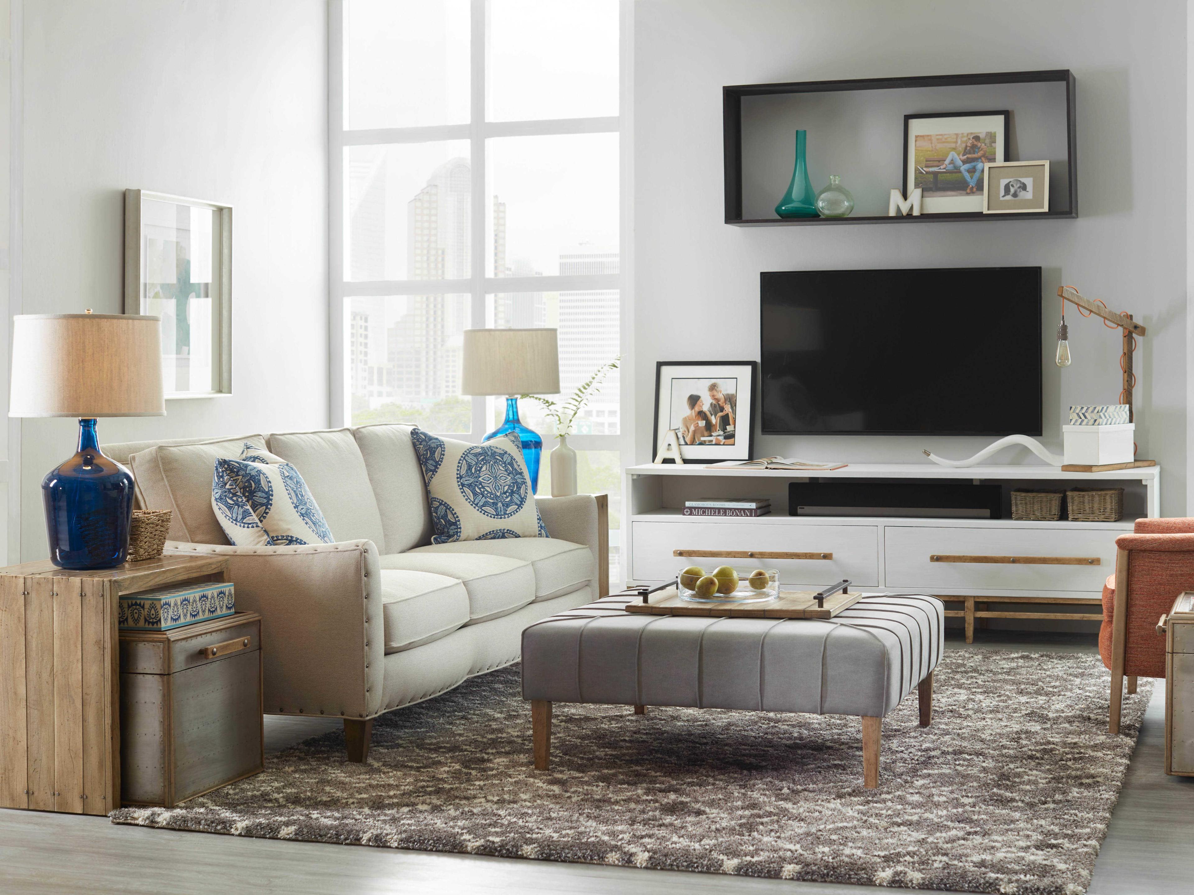 Luxecor Heritage Low 88" Hardwood White Media Console