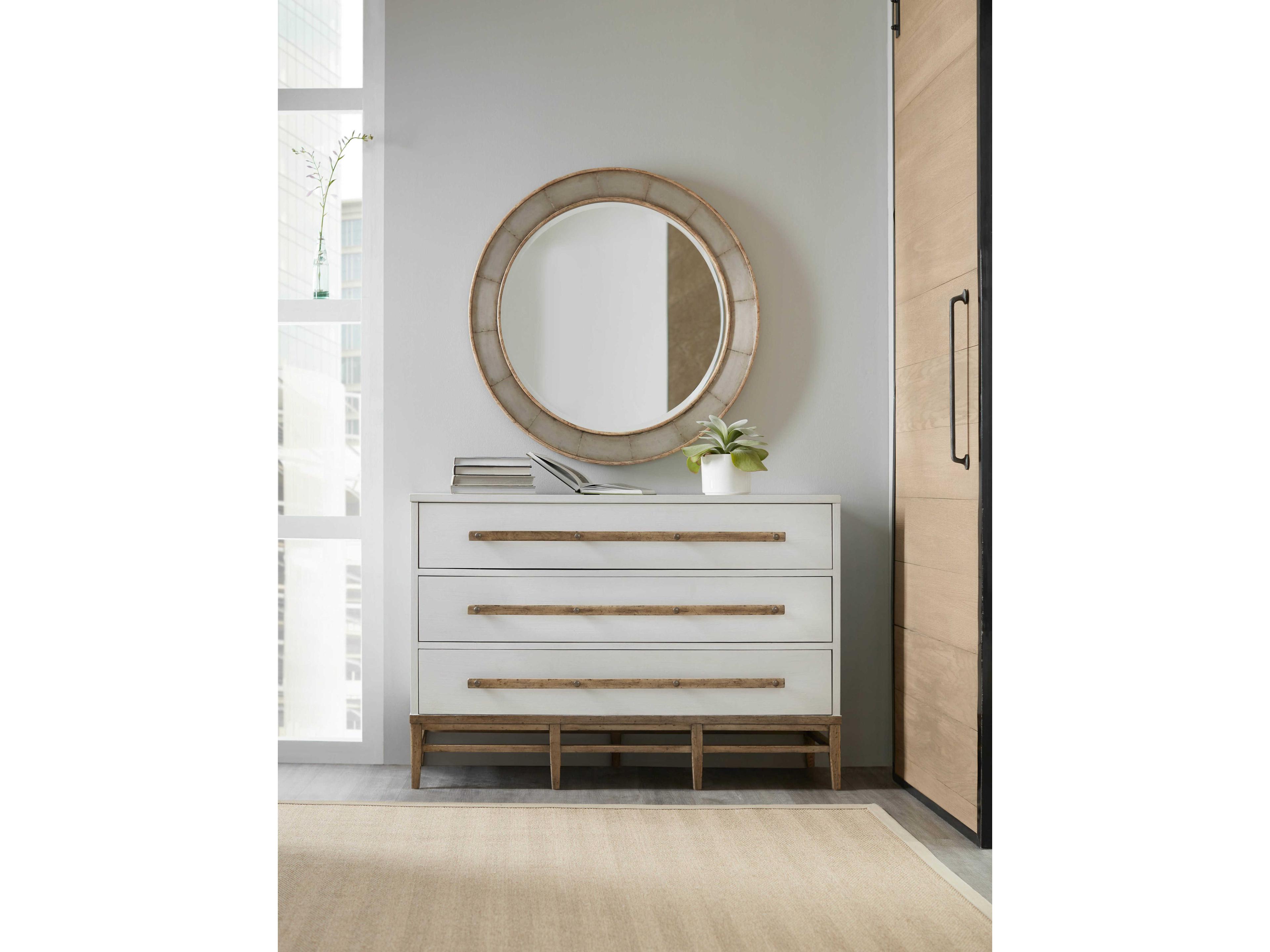 Luxecor Heritage 3-Drawers White Light Maple Beech Wood Accent Chest