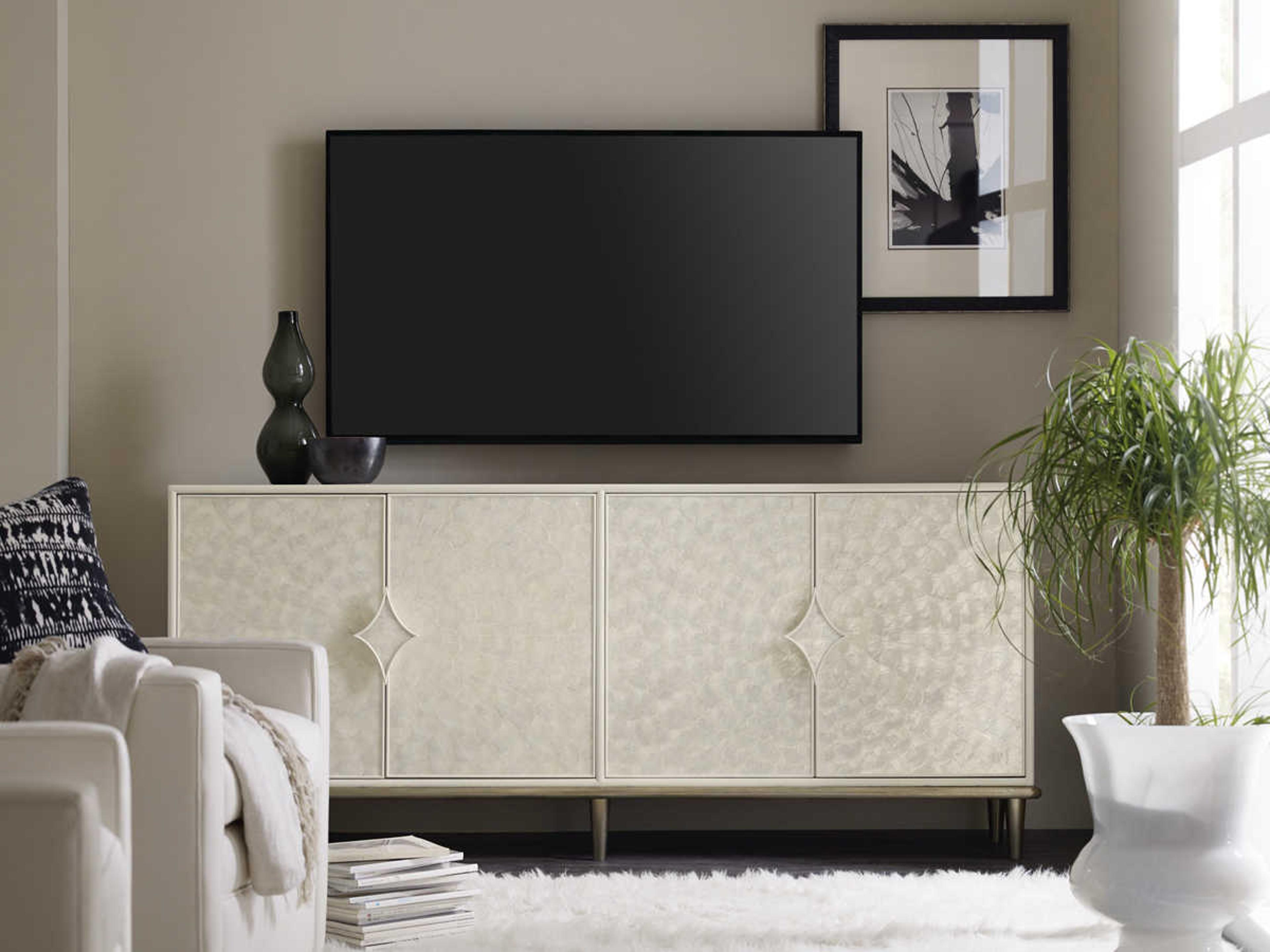 Hooker Furniture 75" Hardwood Creamy White Media Console