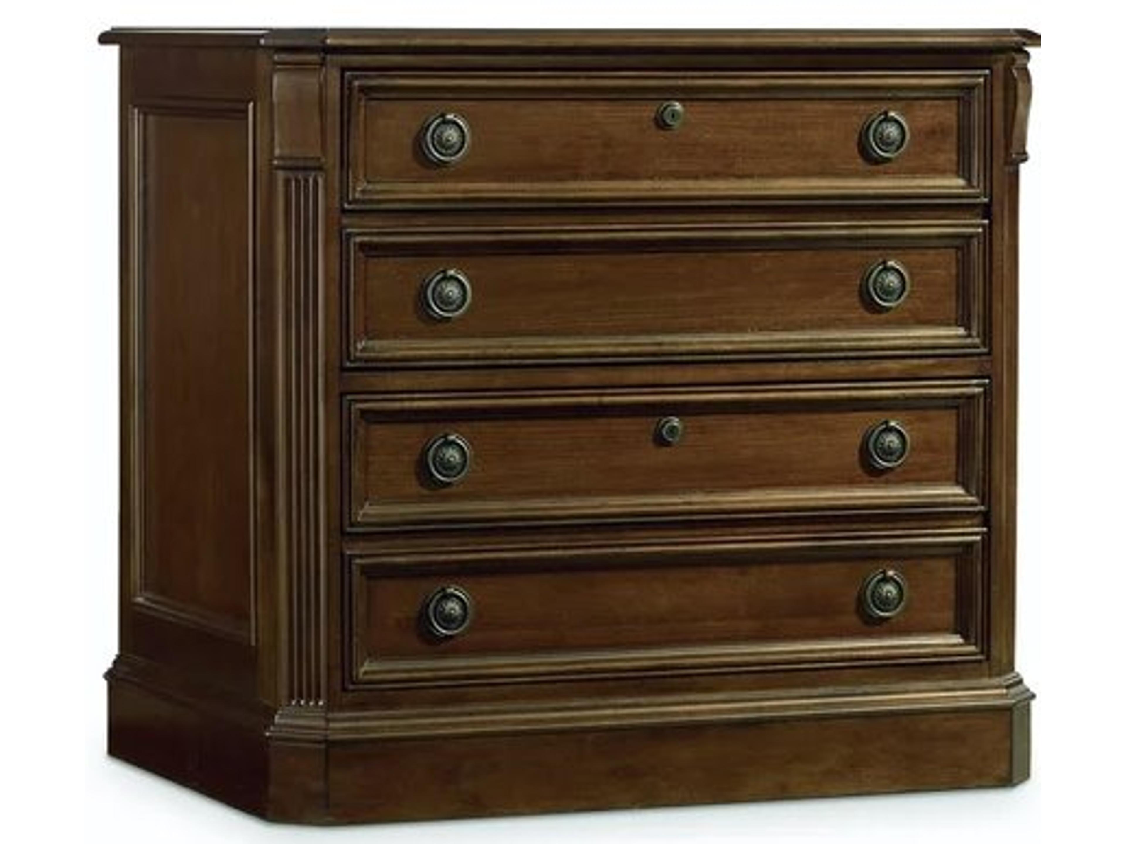 Brookhaven Distressed Clear Cherry Wood File Cabinet