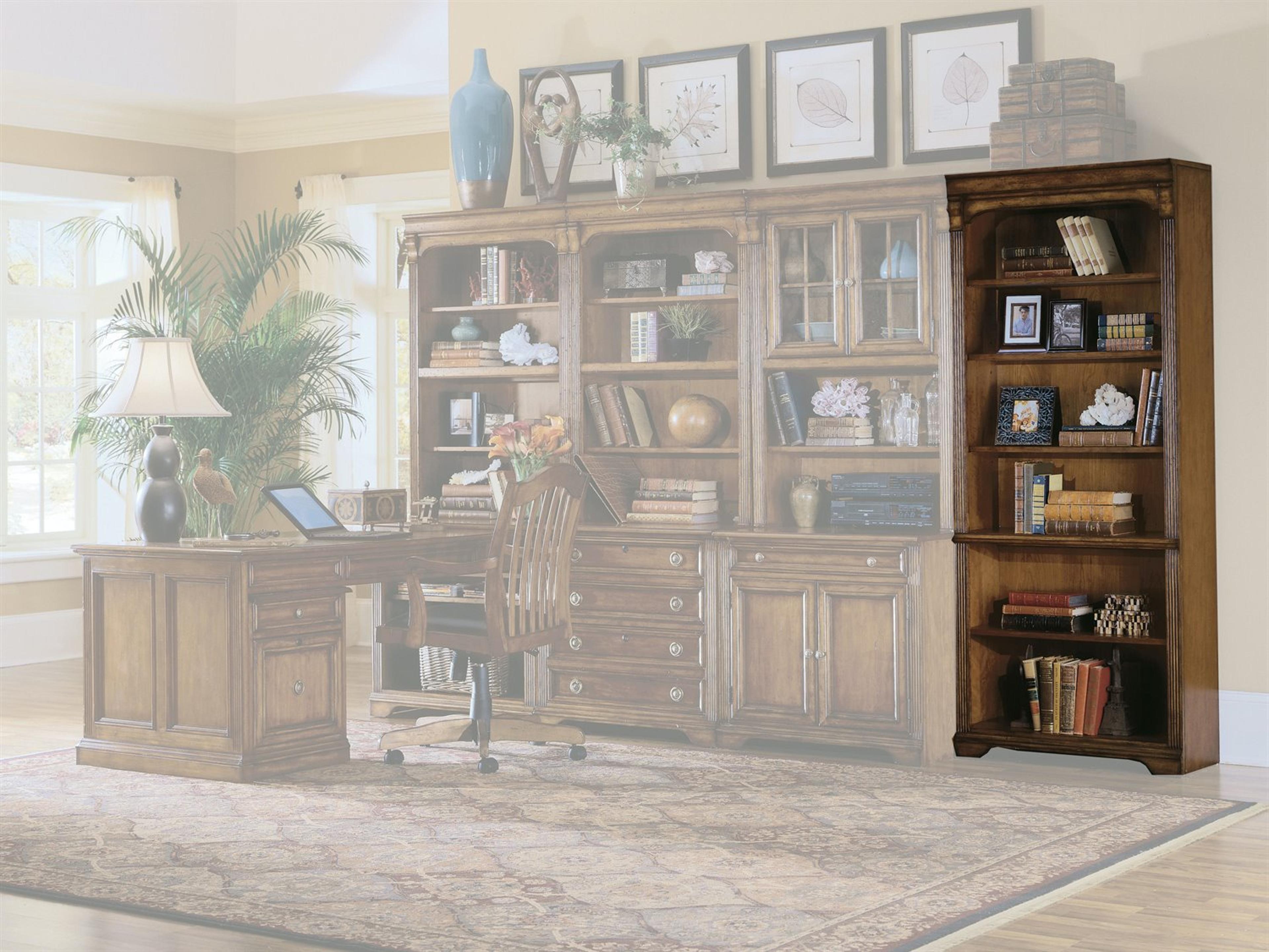 Brookhaven Distressed Clear Cherry Wood Bookcase