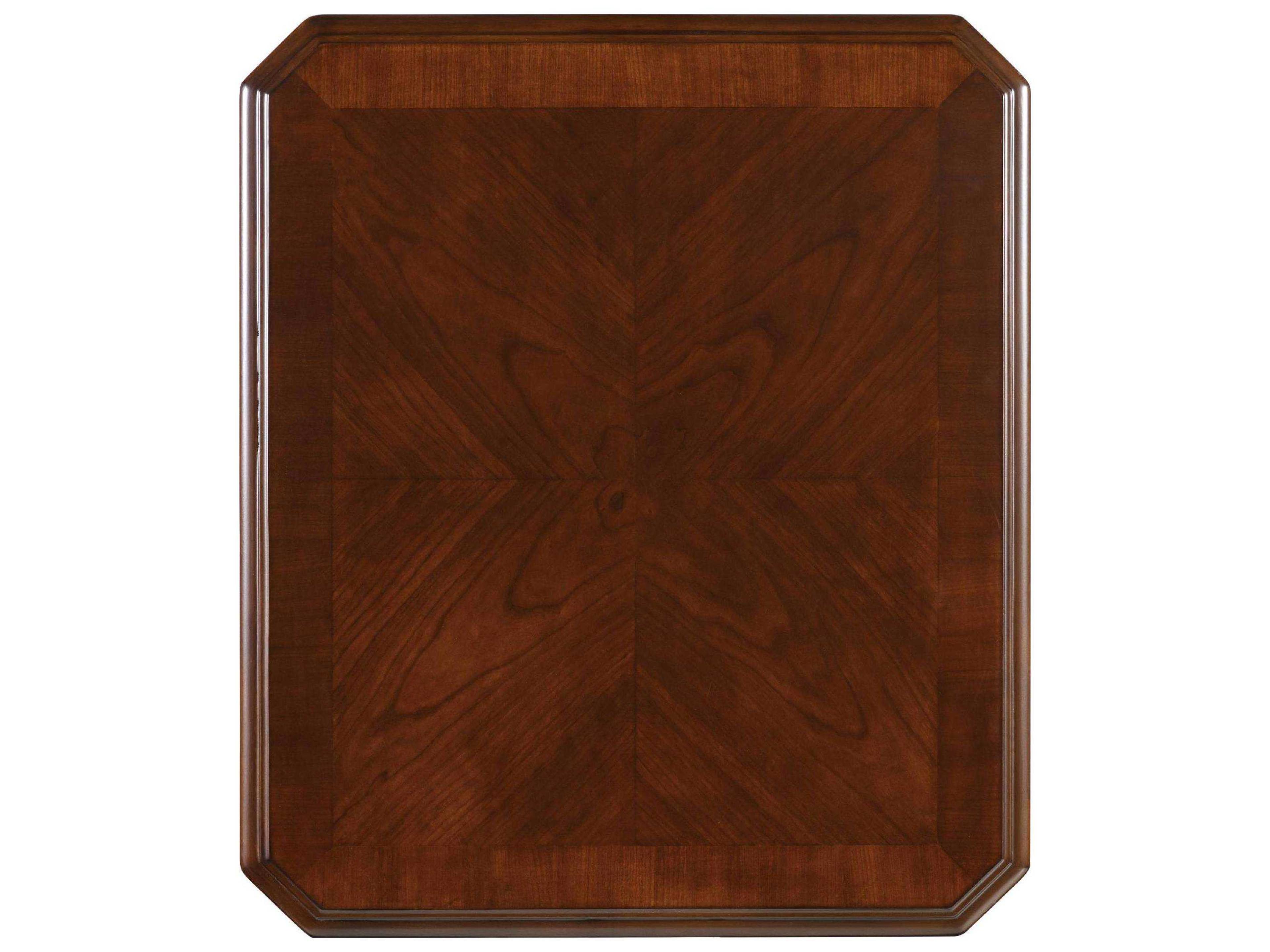 Luxecor Heritage Rectangular Distressed Clear Cherry Wood End Table