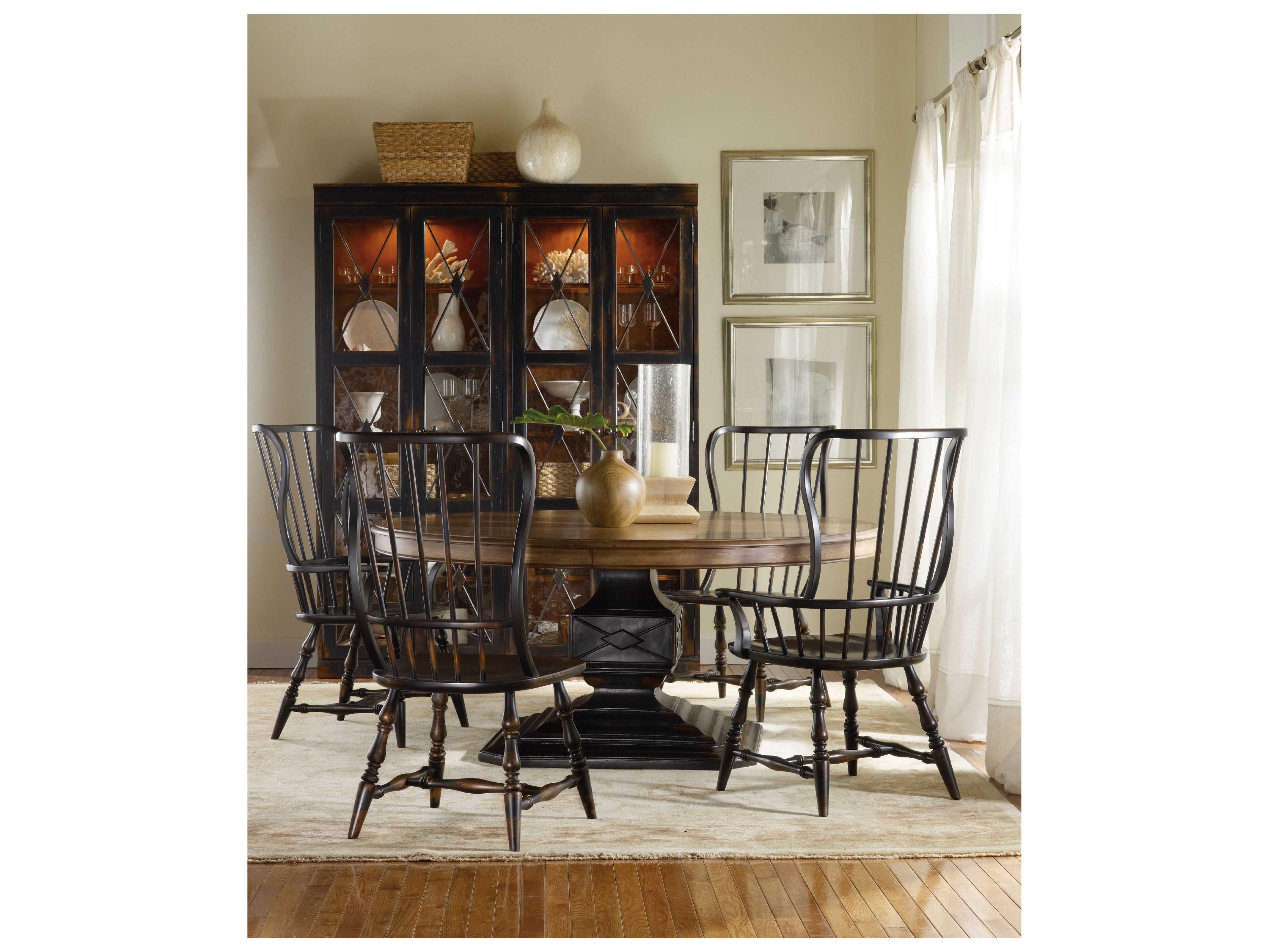 Luxecor Heritage Hardwood Black Side Dining Chair